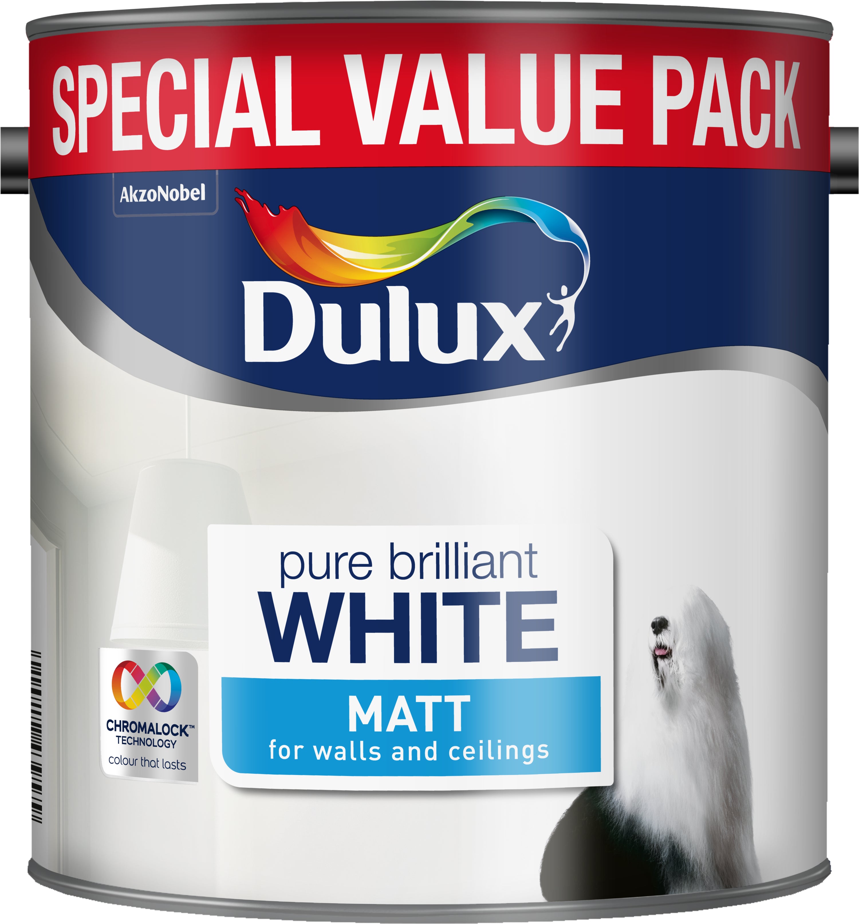 Dulux Matt Pure Brilliant White Special Value 3L