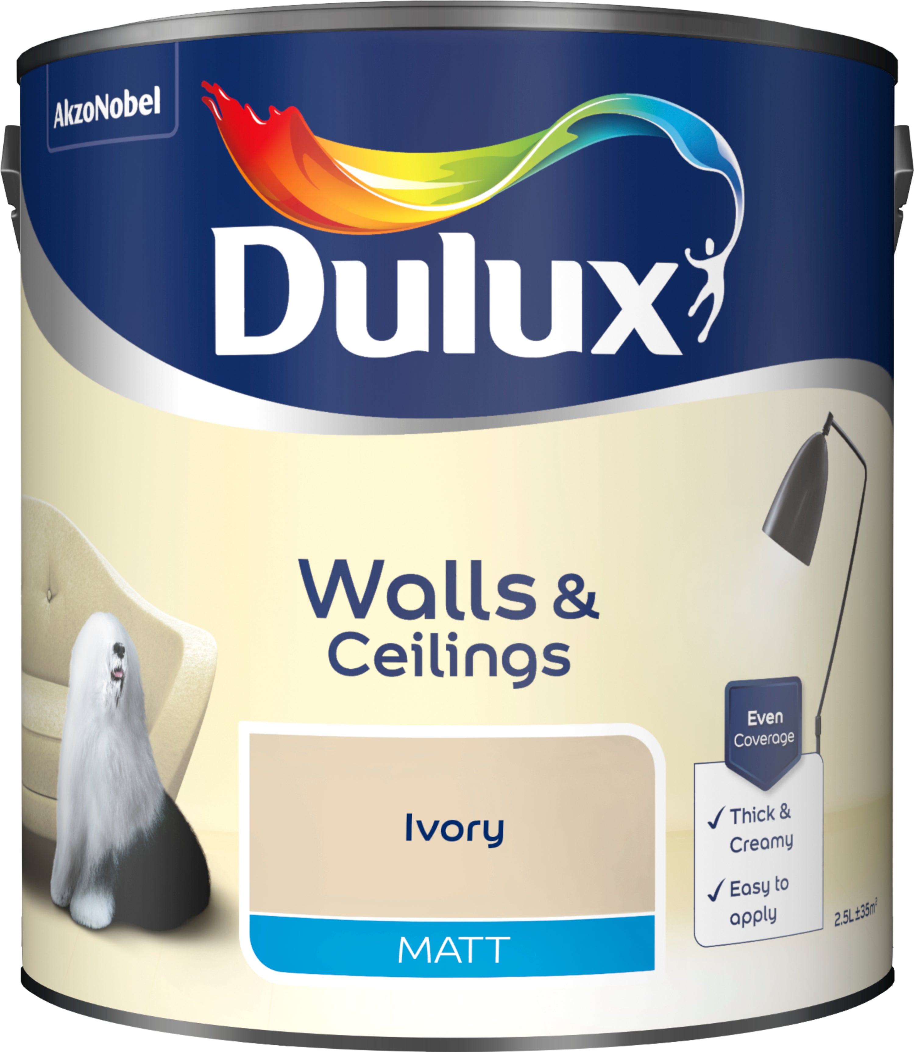 Dulux Matt Ivory 2.5L