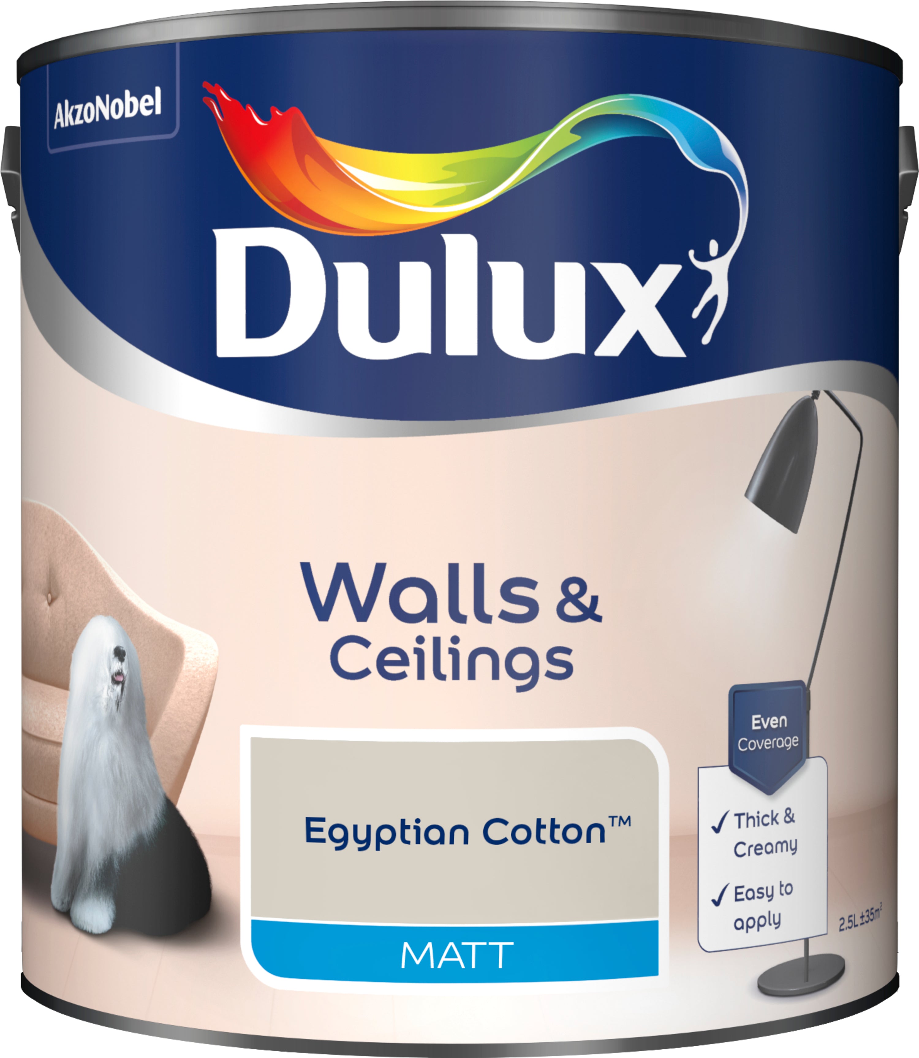 Dulux Matt Egyptian Cotton 2.5L