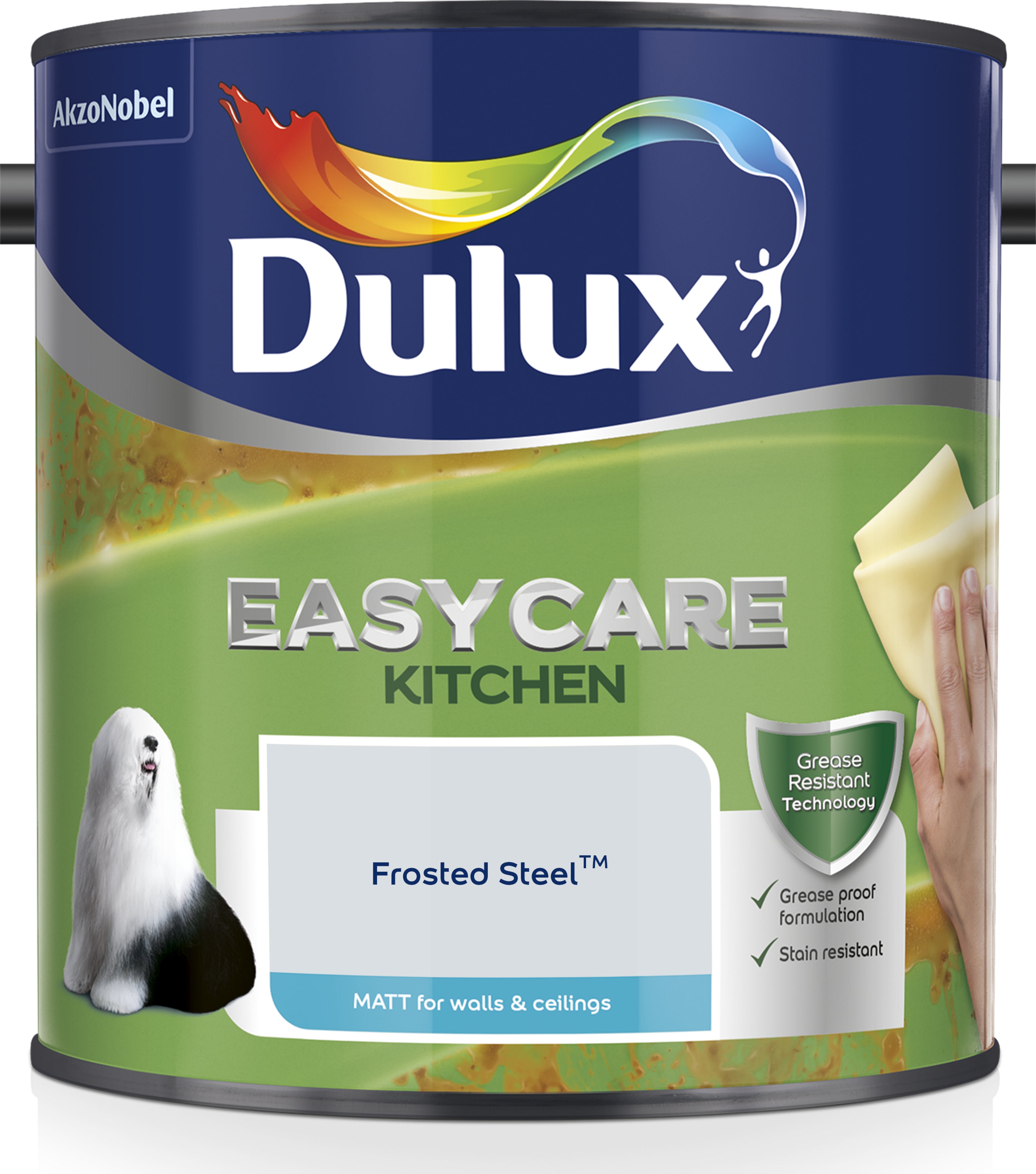 Dulux Easycare Kitchens Matt Frosted Steel 2.5L