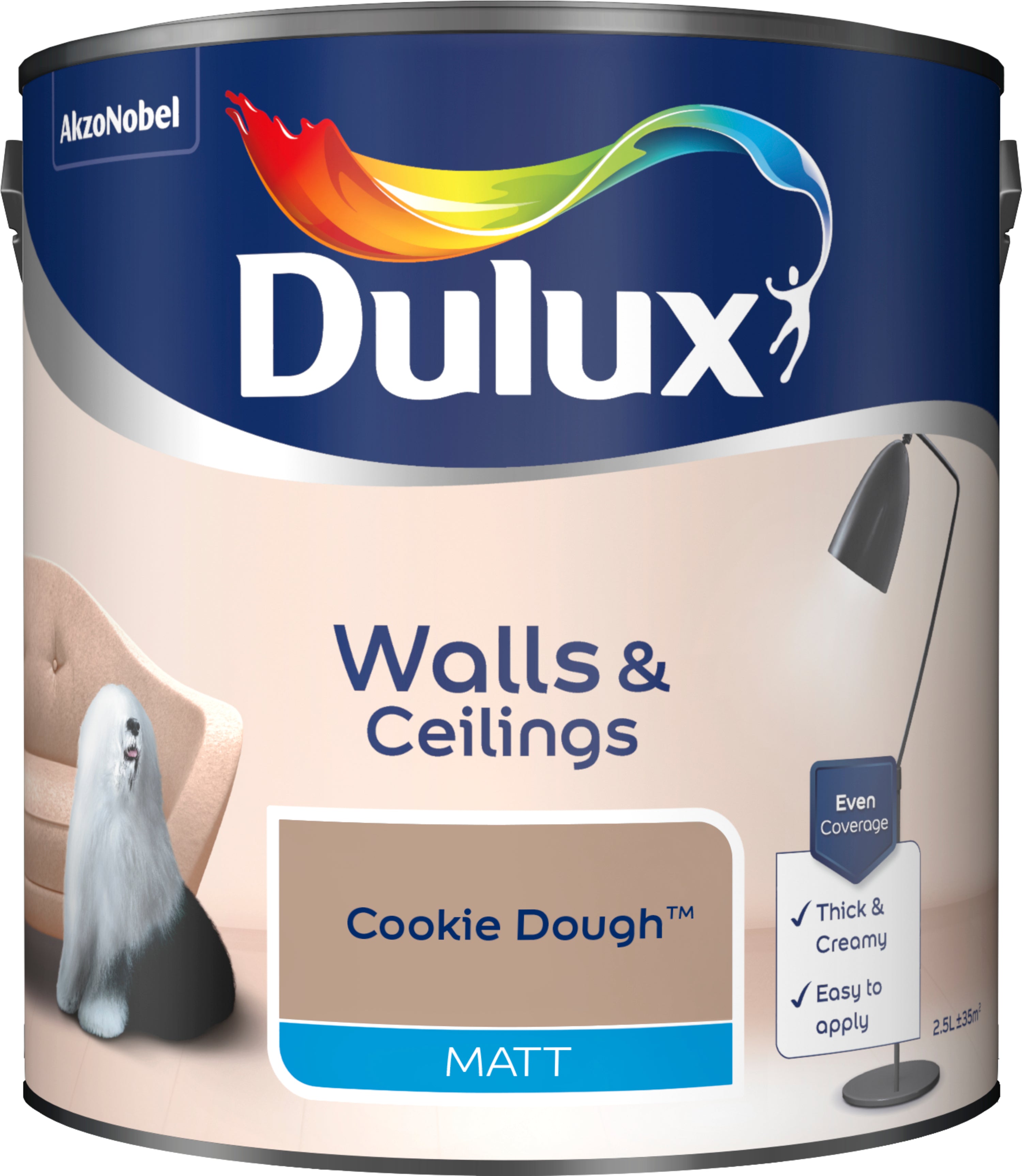 Dulux Matt Cookie Dough 2.5L
