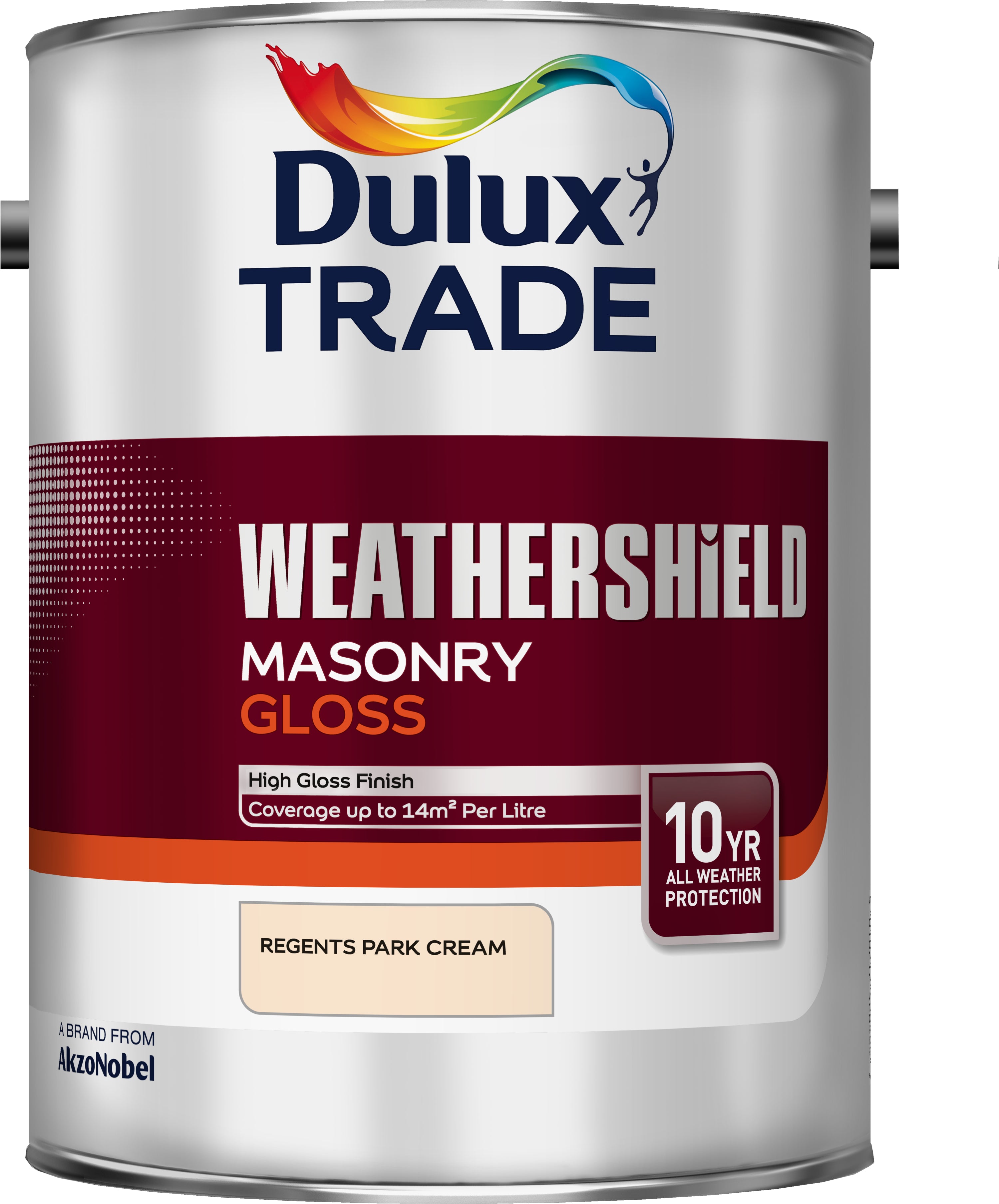 Dulux Trade Weathershield Masonry Gloss Regents Park Cream 5L