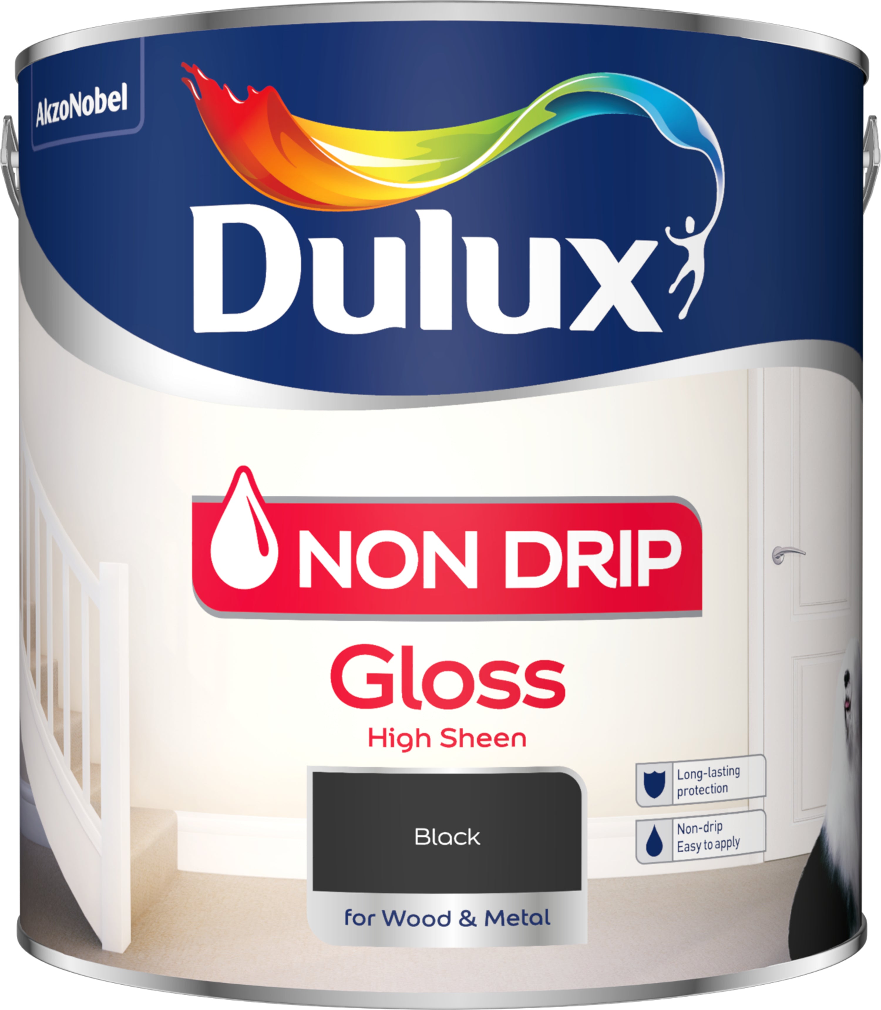 Dulux Non Drip Gloss Black 2.5L