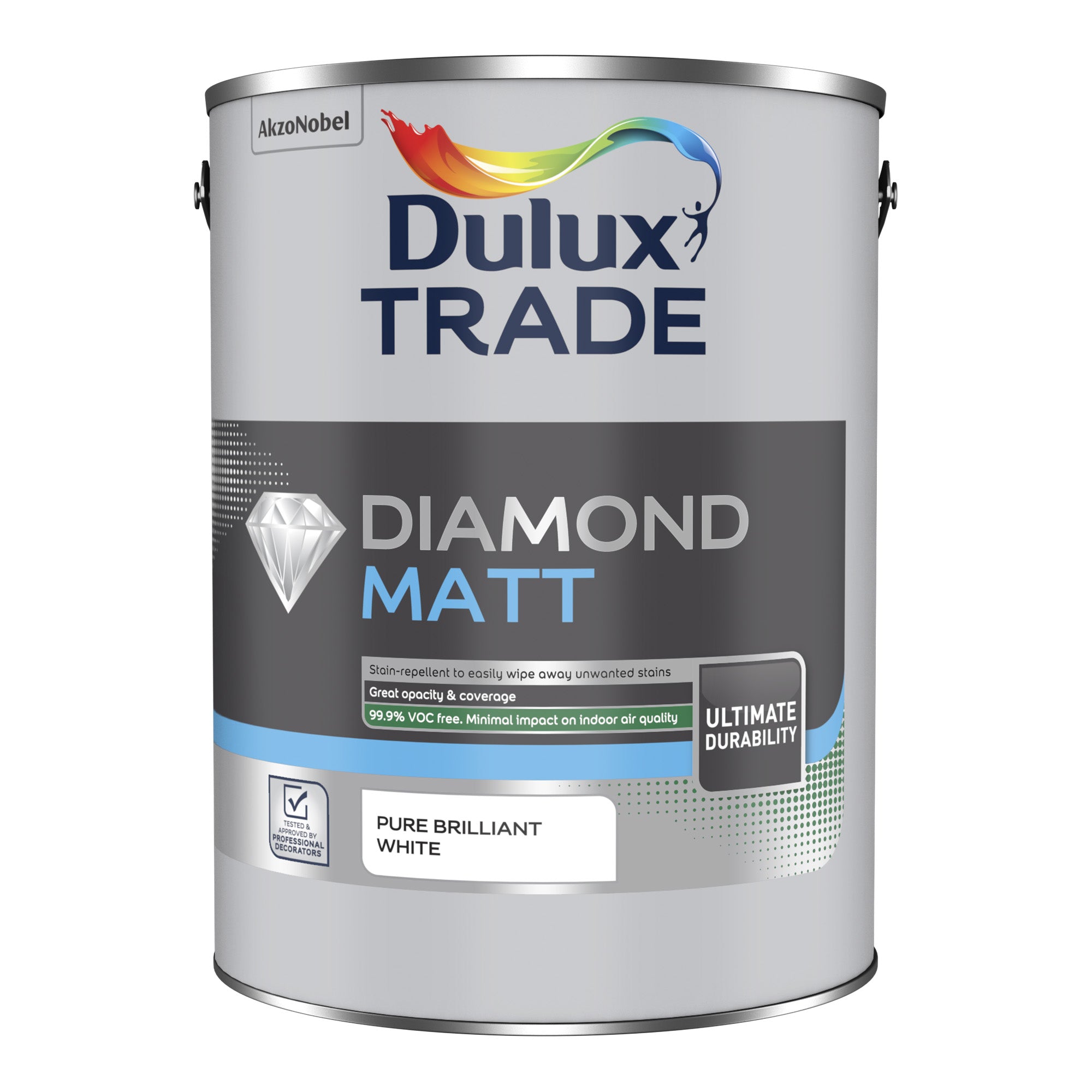 Dulux Trade Diamond Matt Pure Brilliant White 5L