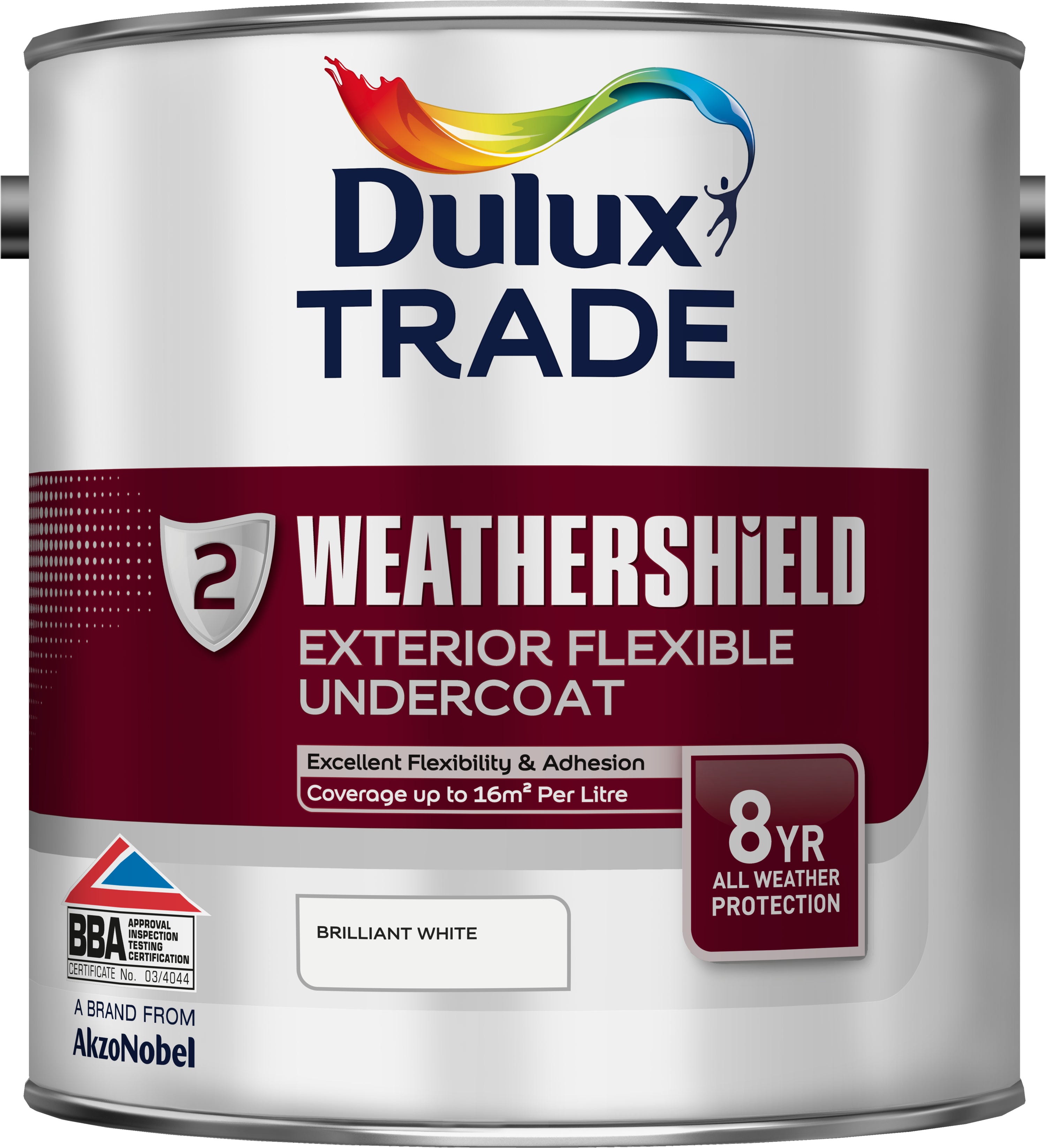 Dulux Trade Weathershield Exterior Undercoat Brilliant White 2.5L