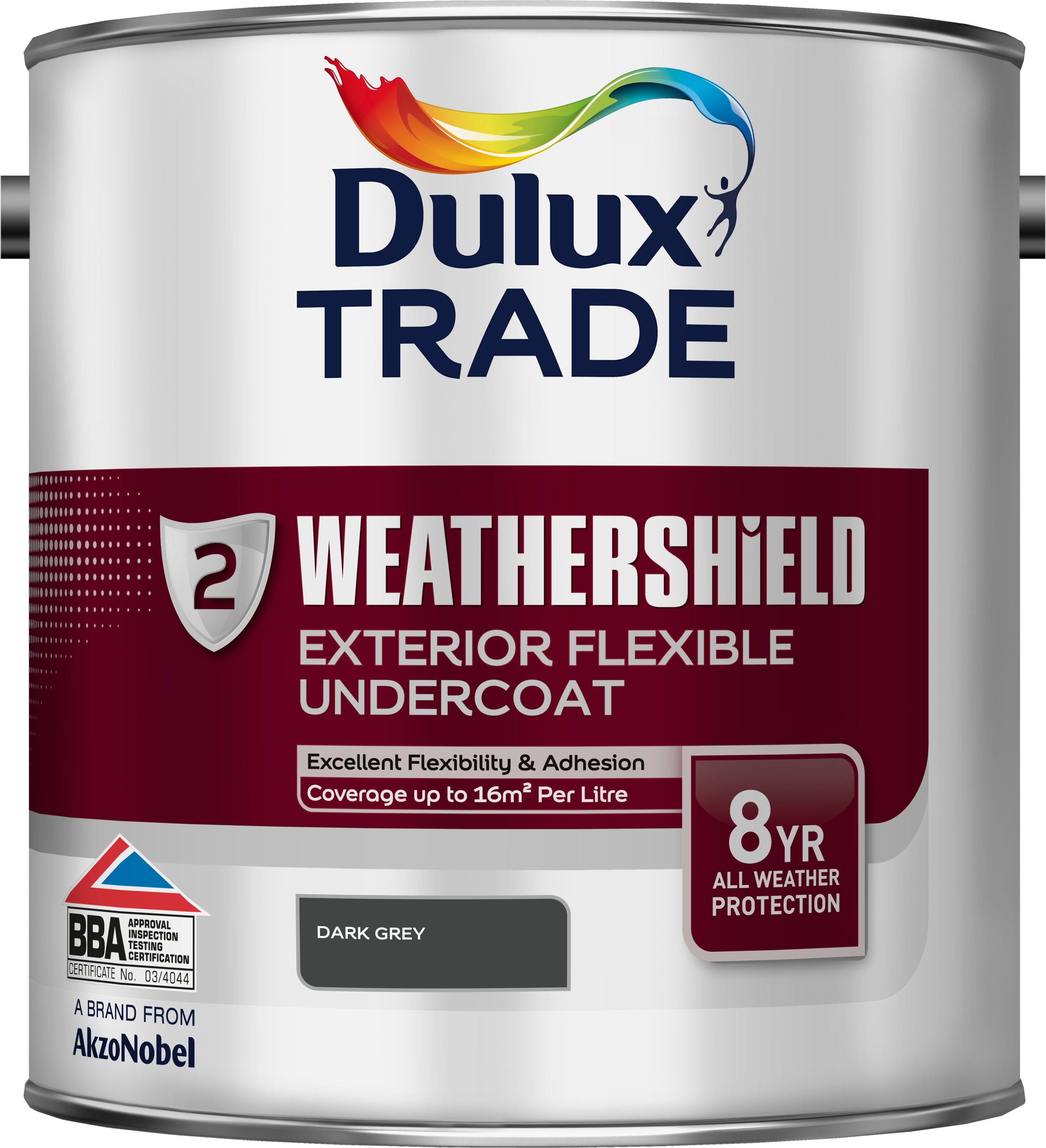 Dulux Trade Weathershield Exterior Undercoat Dark Grey 2.5L