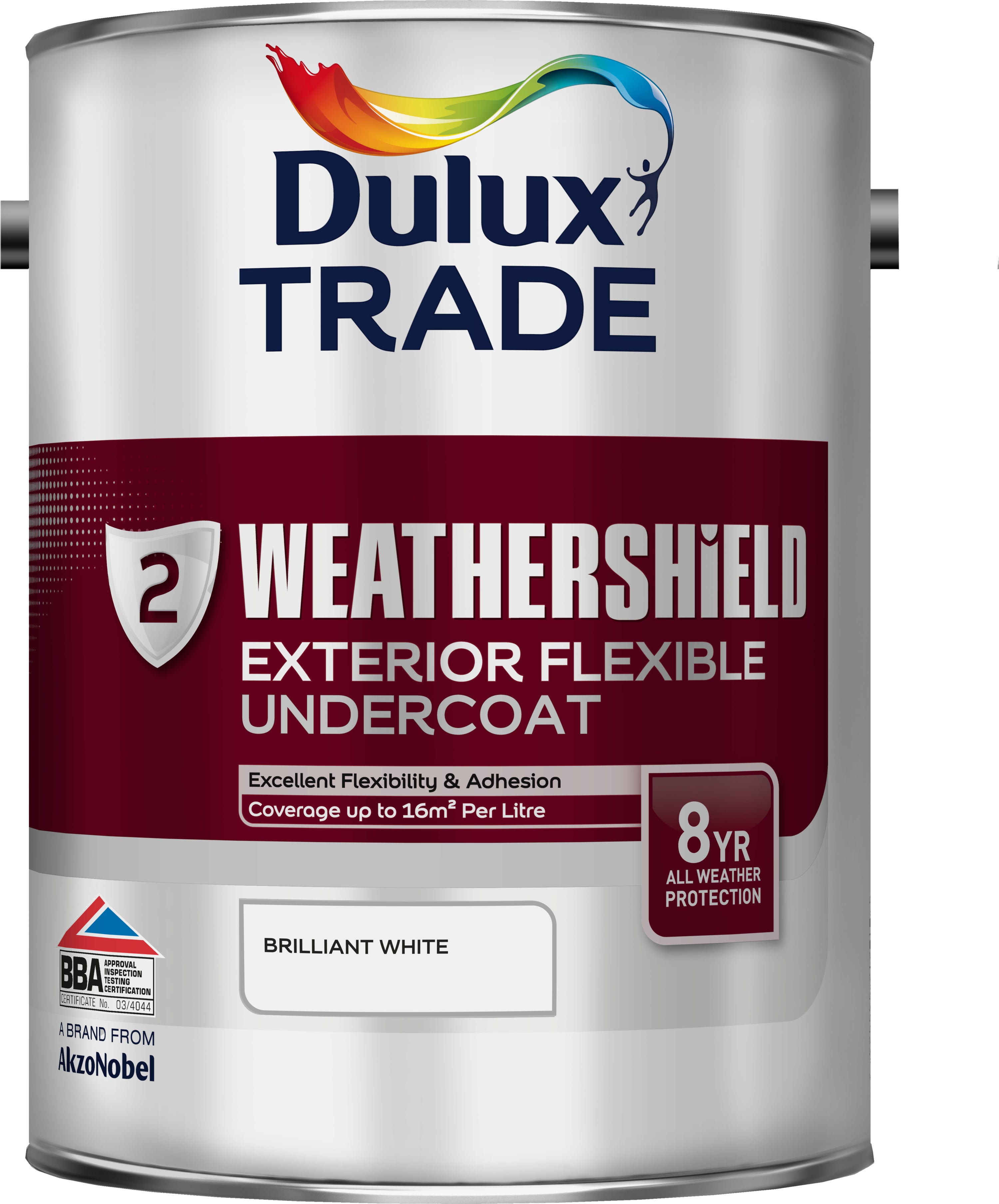 Dulux Trade Weathershield Exterior Undercoat Brilliant White 5L