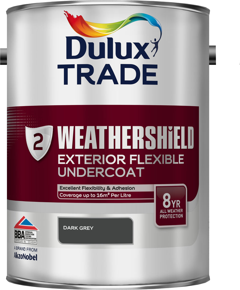 Dulux Trade Weathershield Exterior Undercoat Dark Grey 5L