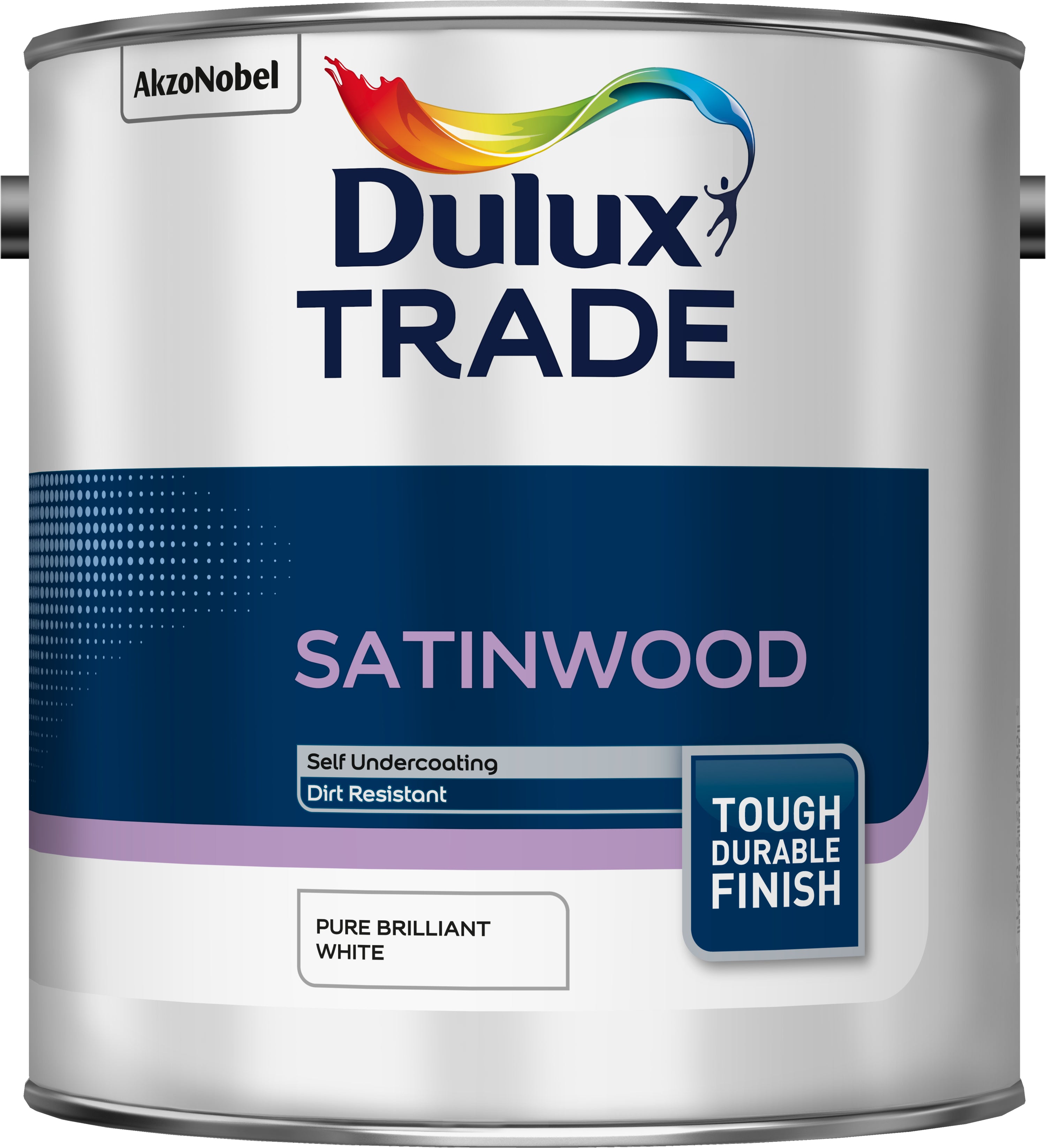 Dulux Trade Satinwood Pure Brilliant White 2.5L