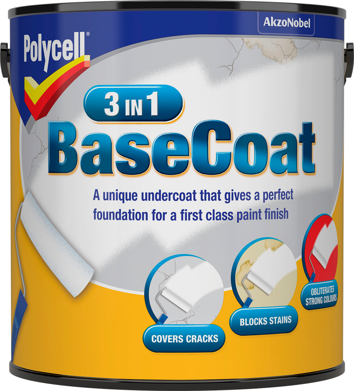 Polycell 3 in 1 Basecoat 2.5L