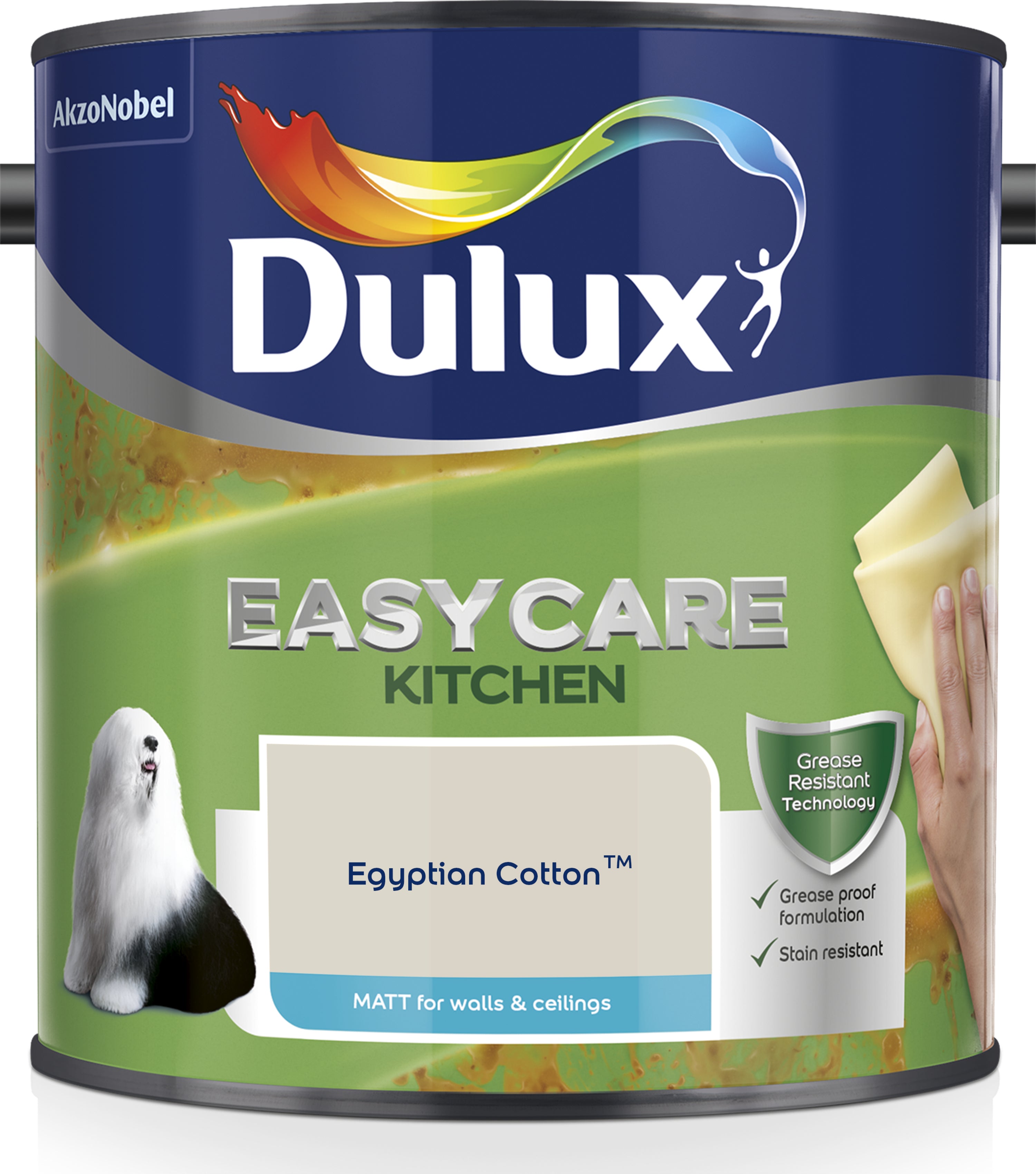 Dulux Easycare Kitchens Matt Egyptian Cotton 2.5L
