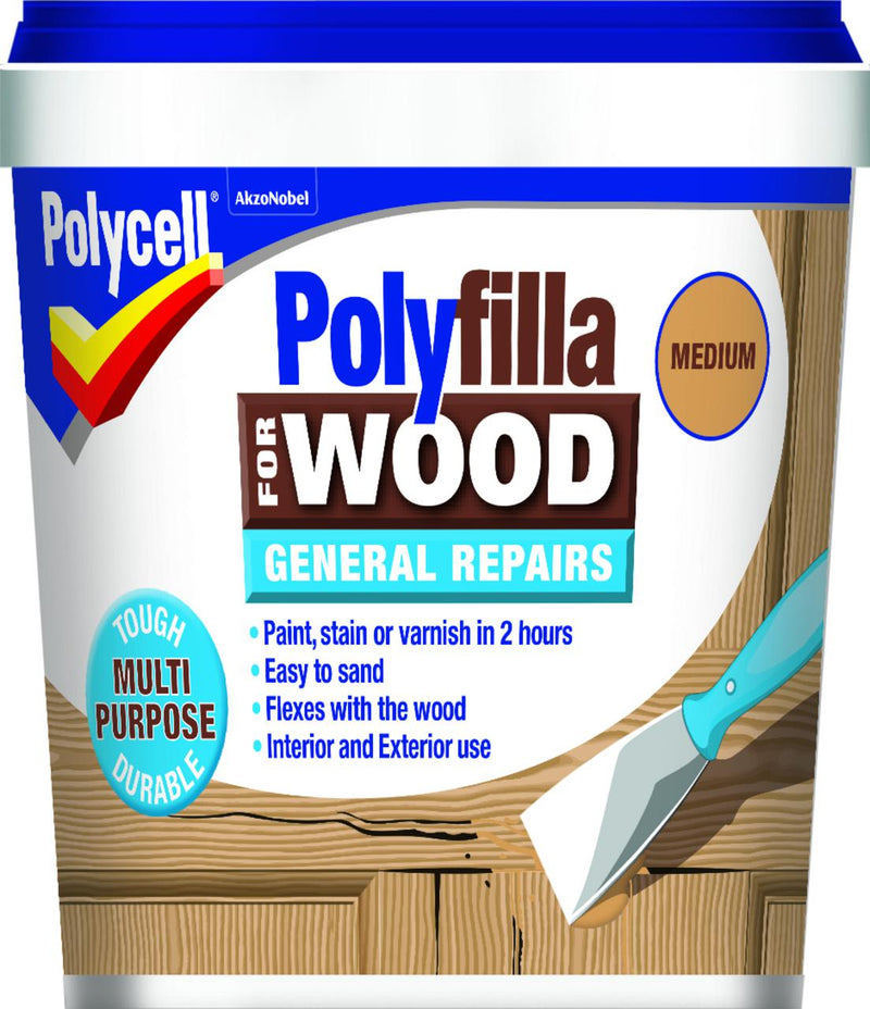 Polycell Polyfilla Wood General Repair Medium Tub 380g