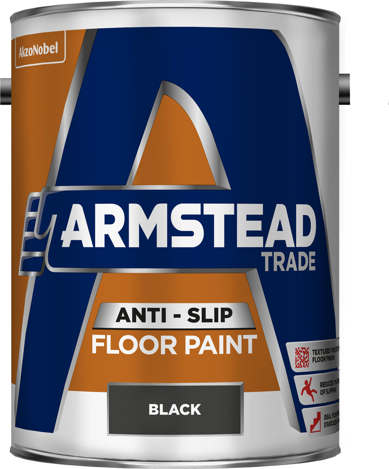 Armstead Trade Anti Slip Floor Paint Black 5L