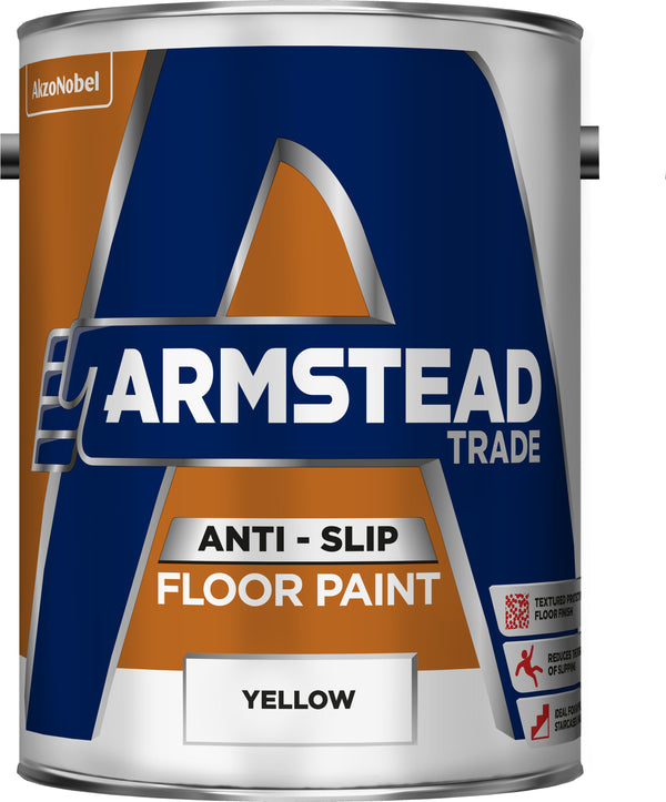 Armstead Trade Anti Slip Floor Paint Yellow 5L