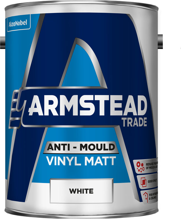 Armstead Trade Anti-Mould Vinyl Matt White 5L