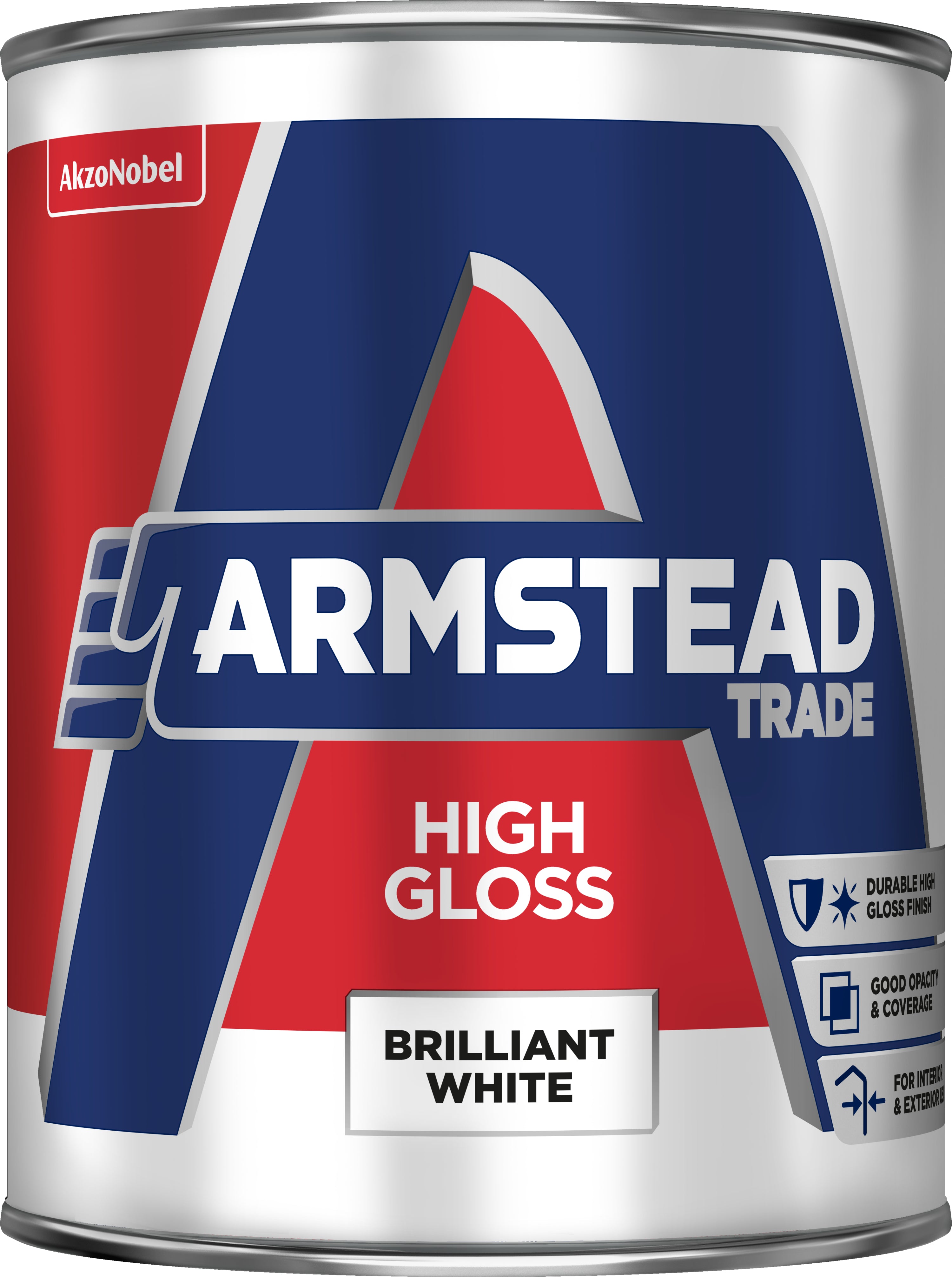 Armstead Trade High Gloss Brilliant White 1L
