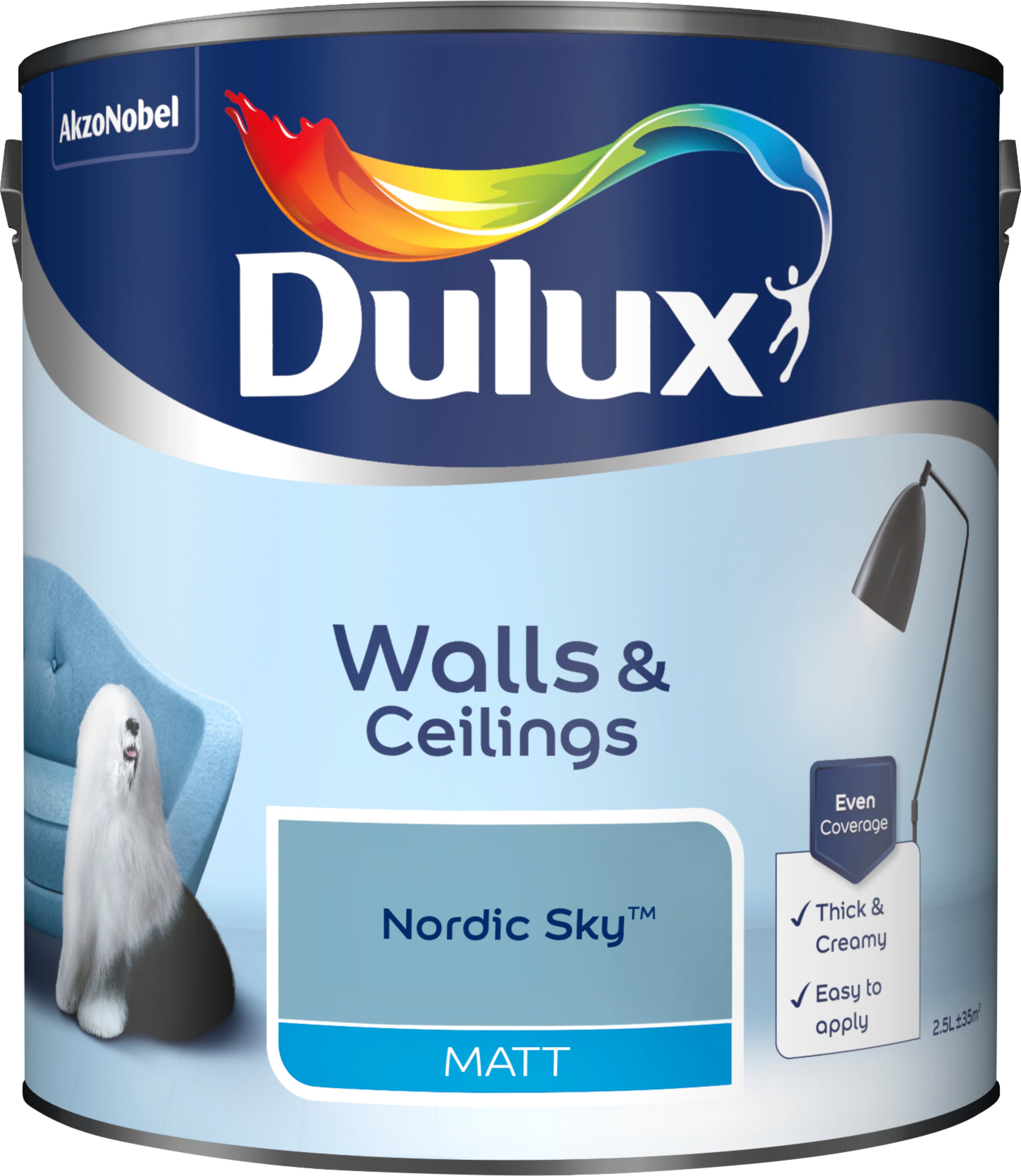 Dulux Matt Nordic Sky 2.5L