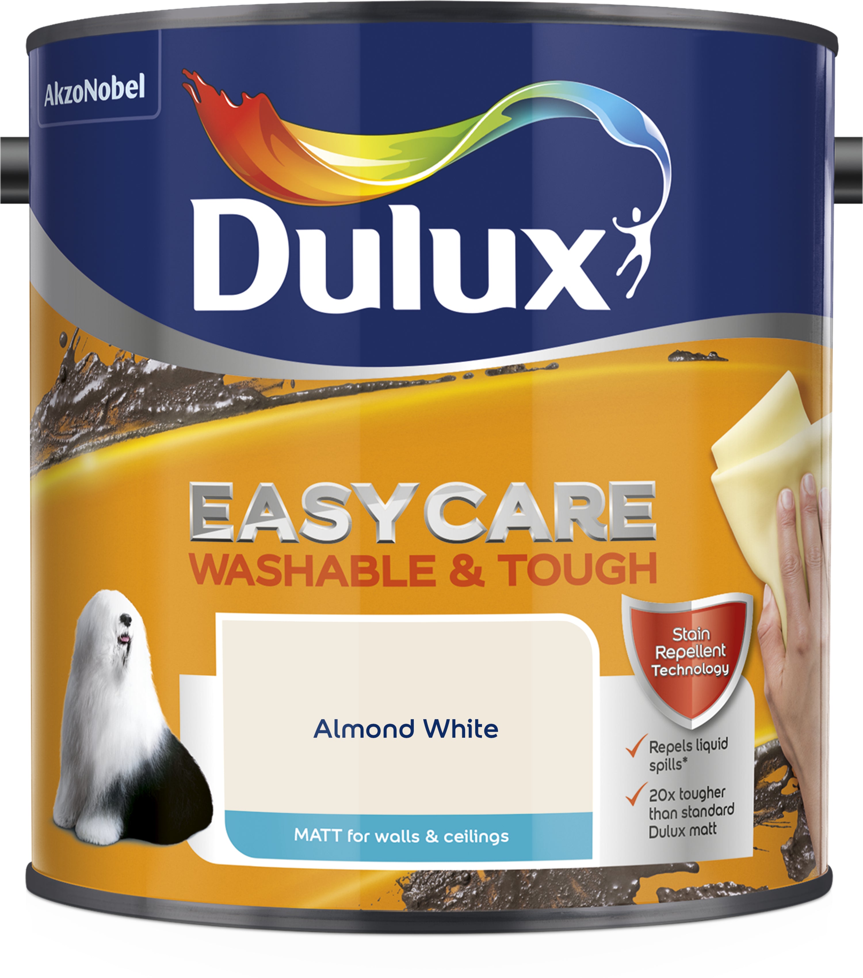 Dulux Easycare Washable & Tough Matt Almond White 2.5L