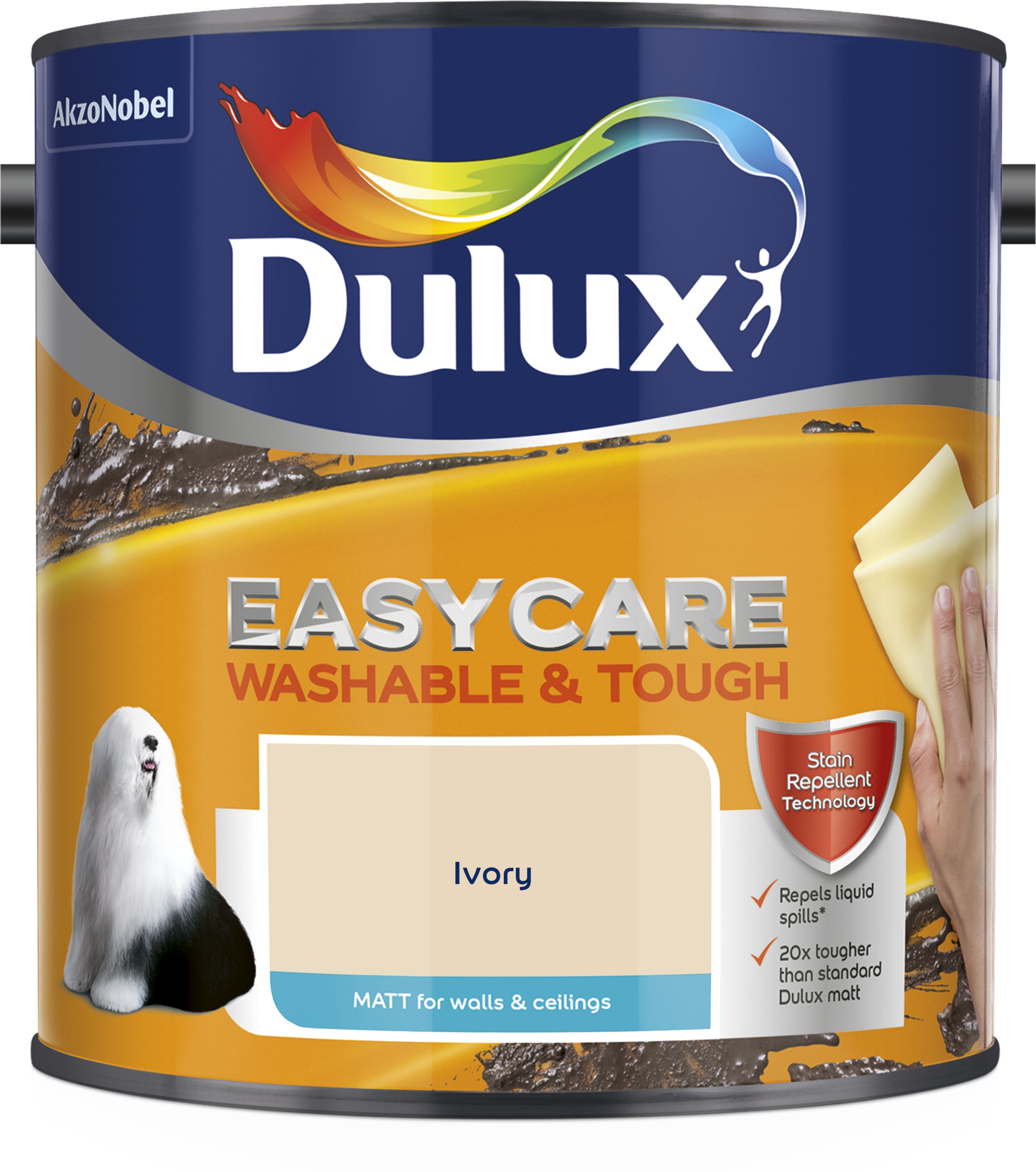 Dulux Easycare Washable & Tough Matt Ivory 2.5L