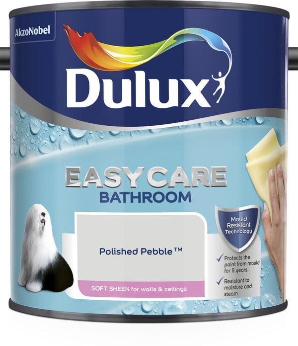 Dulux Easycare Bathroom Soft Sheen Polished Pebble 2.5L