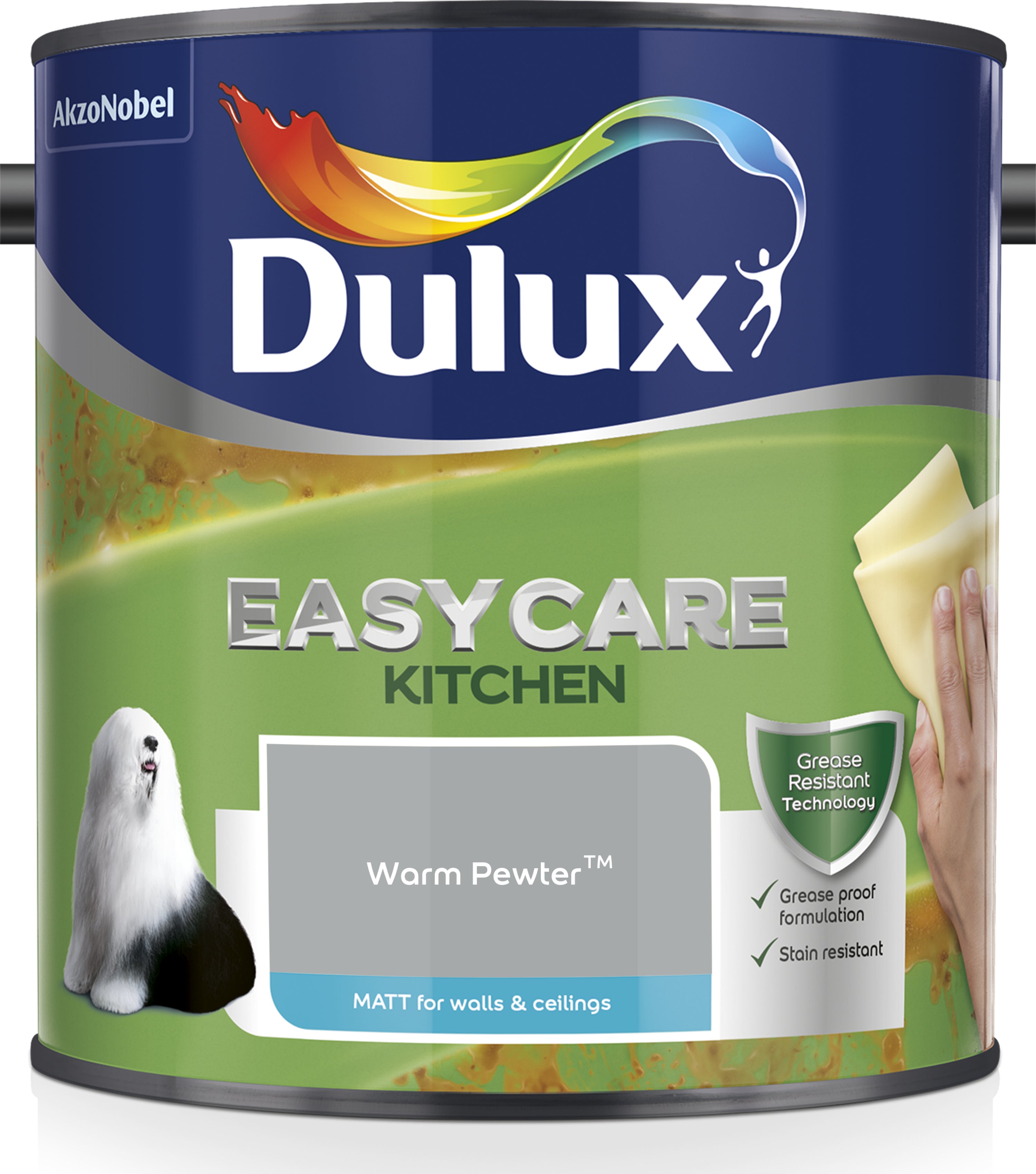 Dulux Easycare Kitchens Matt Warm Pewter 2.5L