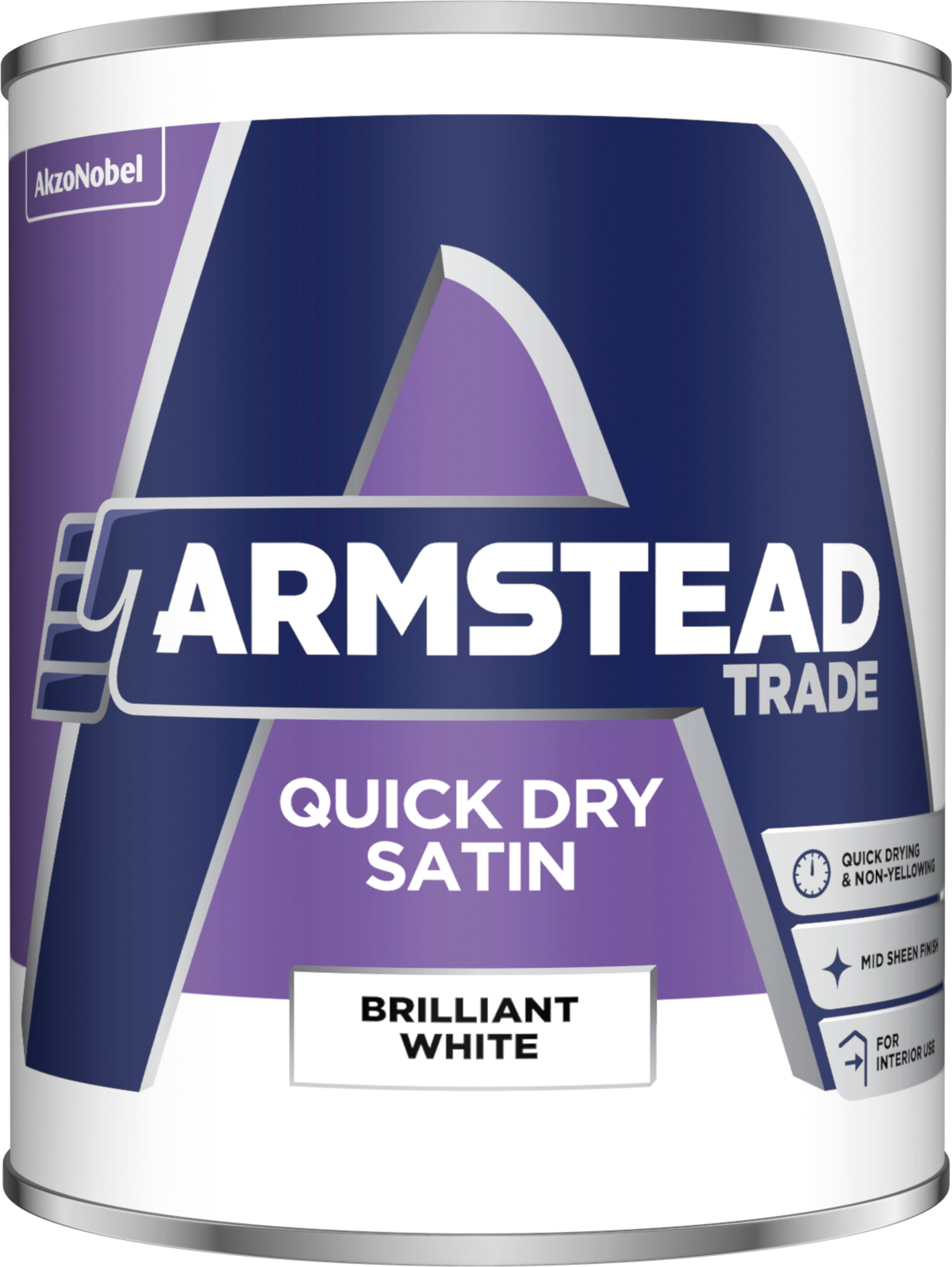 Armstead Trade Quick Dry Satin Brilliant White 1L