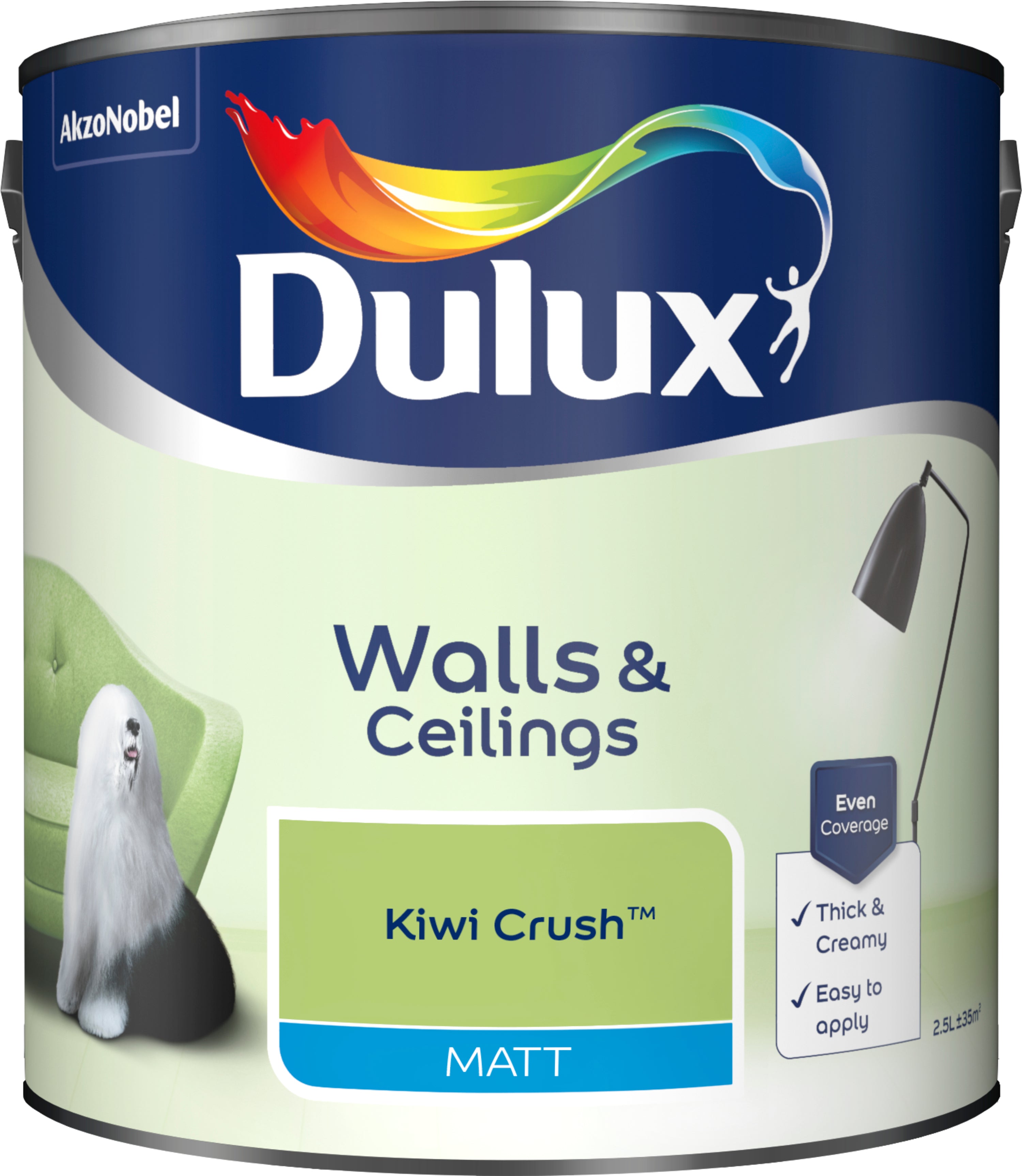 Dulux Matt Kiwi Crush 2.5L