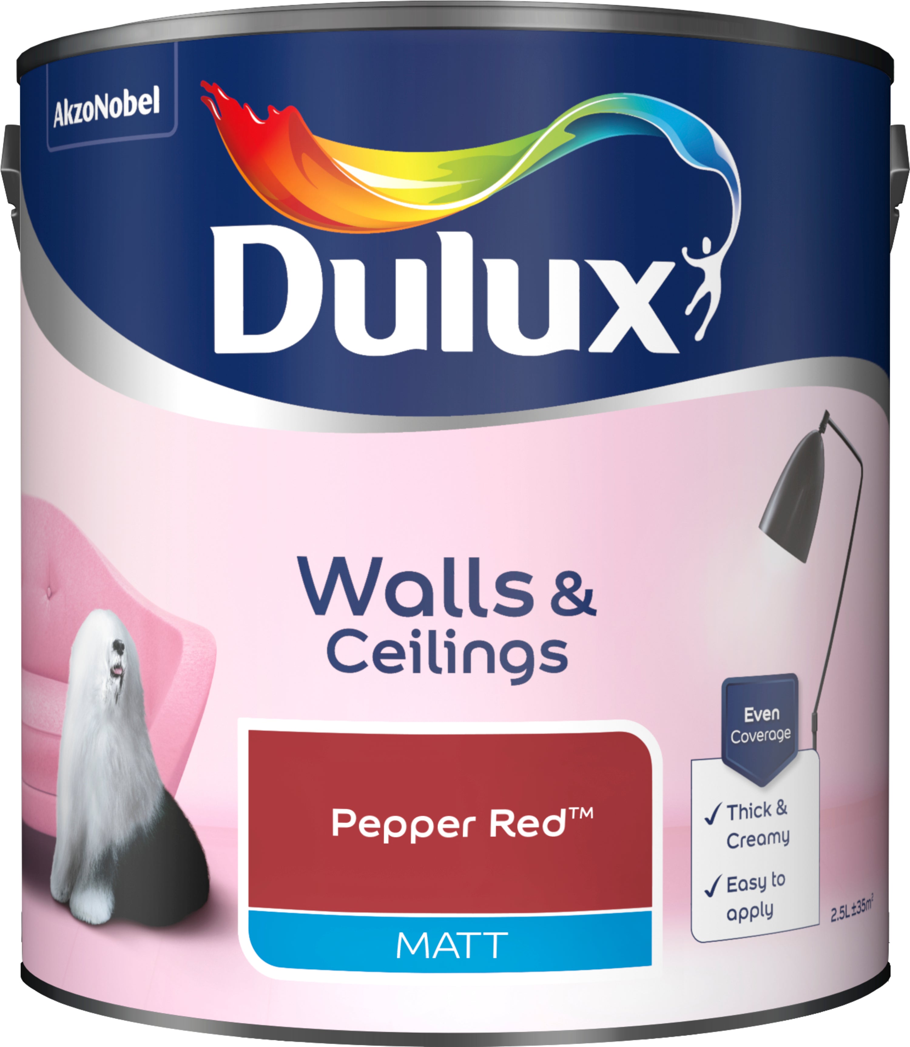 Dulux Matt Pepper Red 2.5L