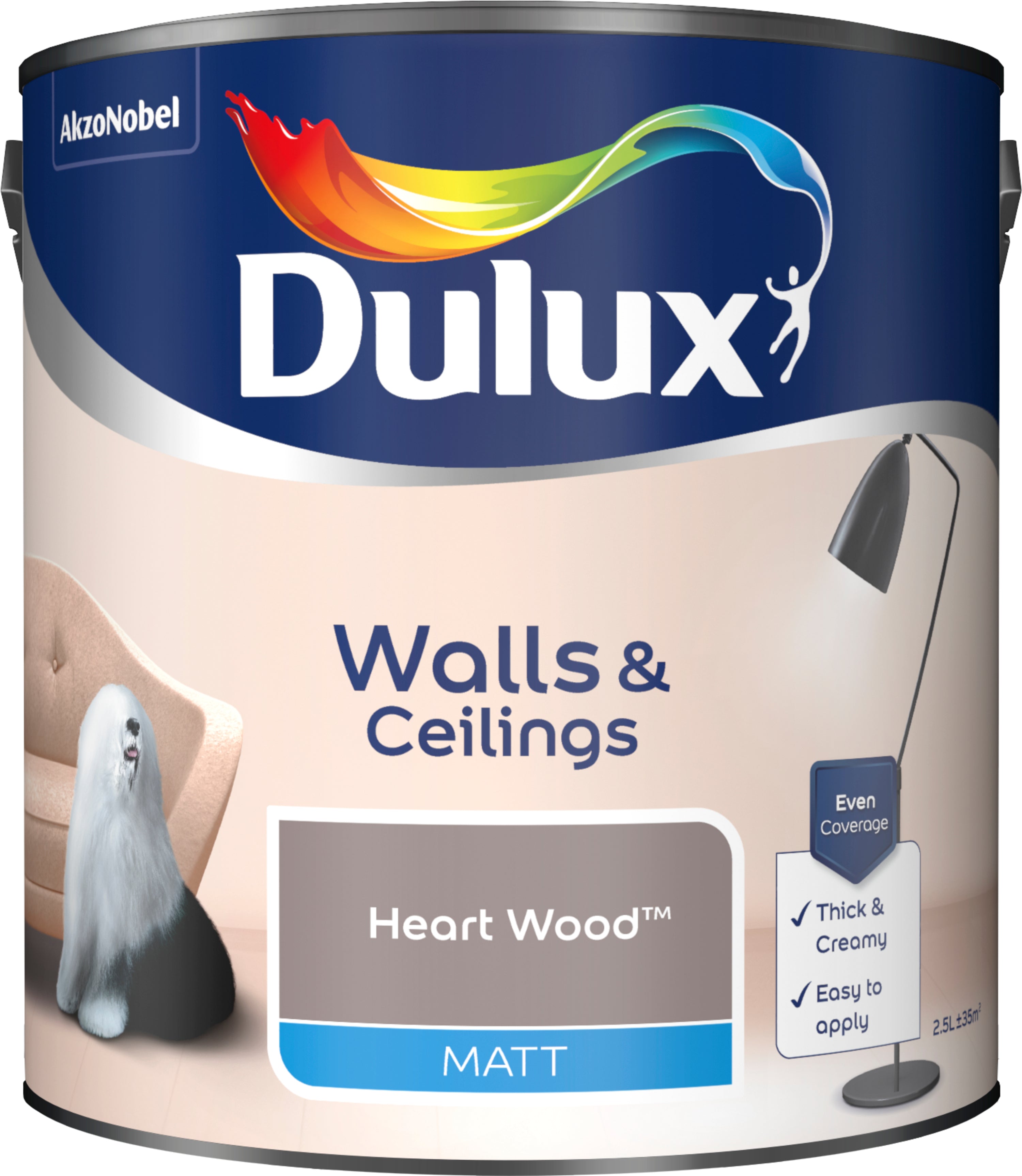 Dulux Matt Heart Wood 2.5L