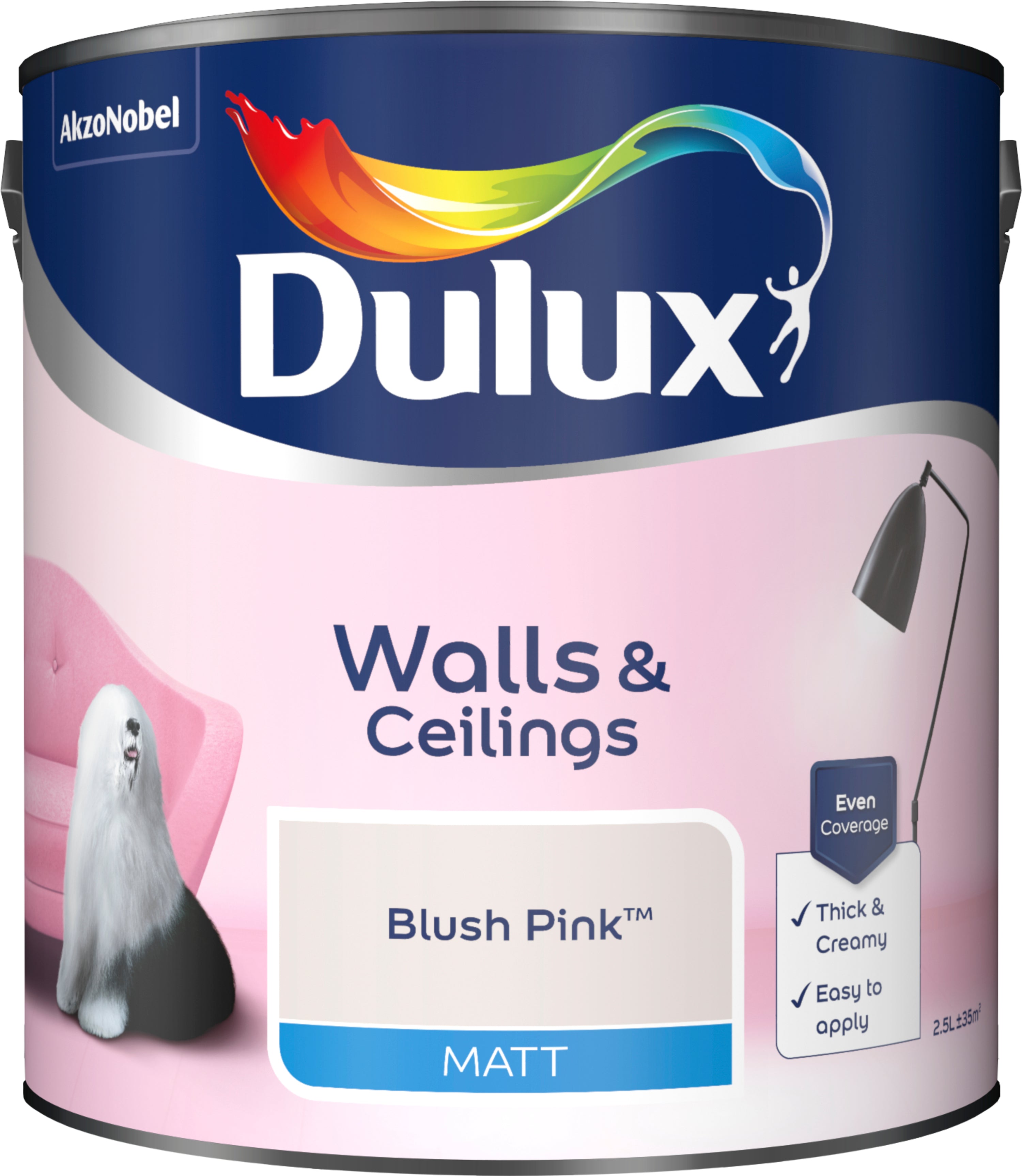 Dulux Matt Blush Pink 2.5L