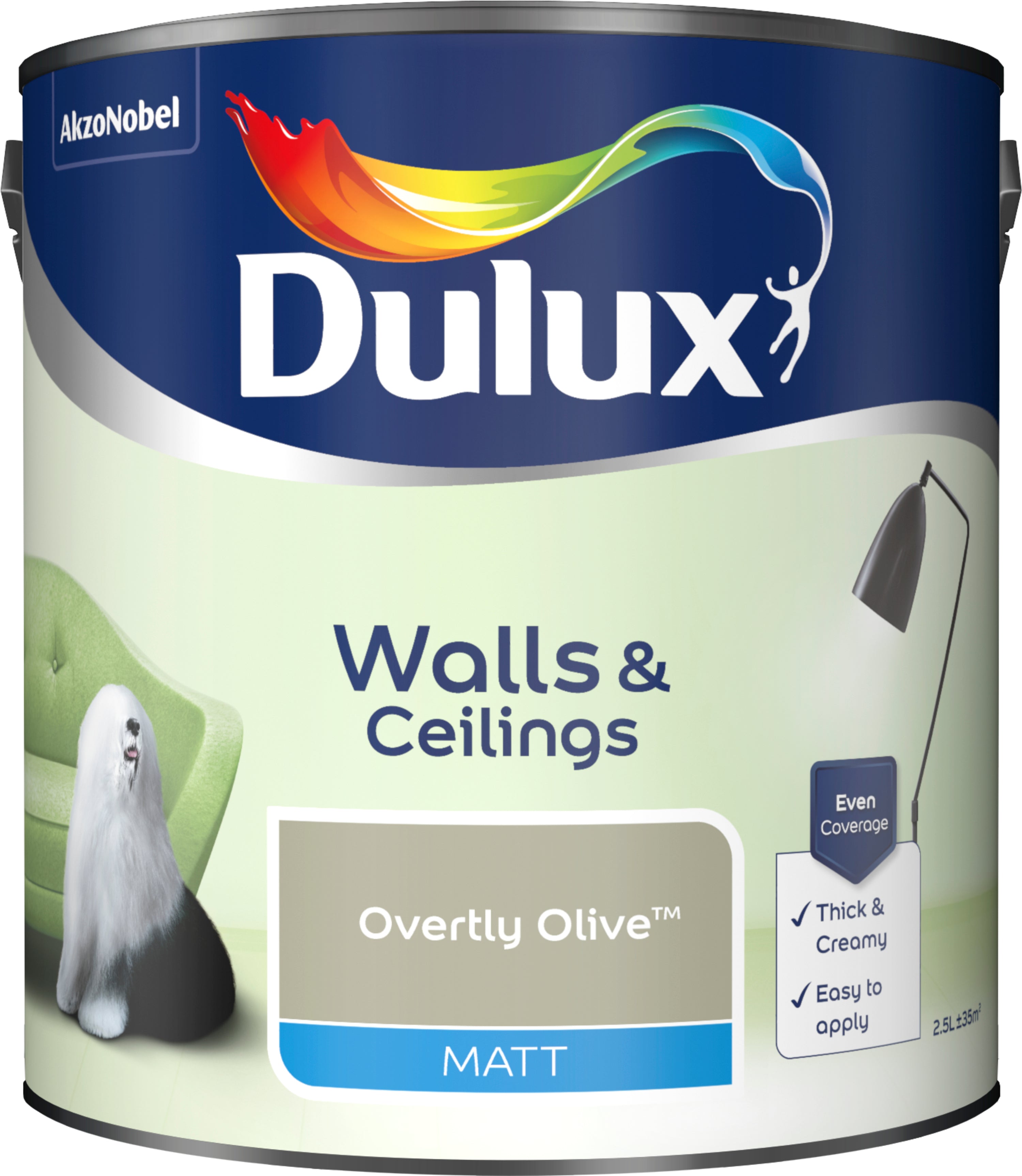 Dulux Matt Overtly Olive 2.5L