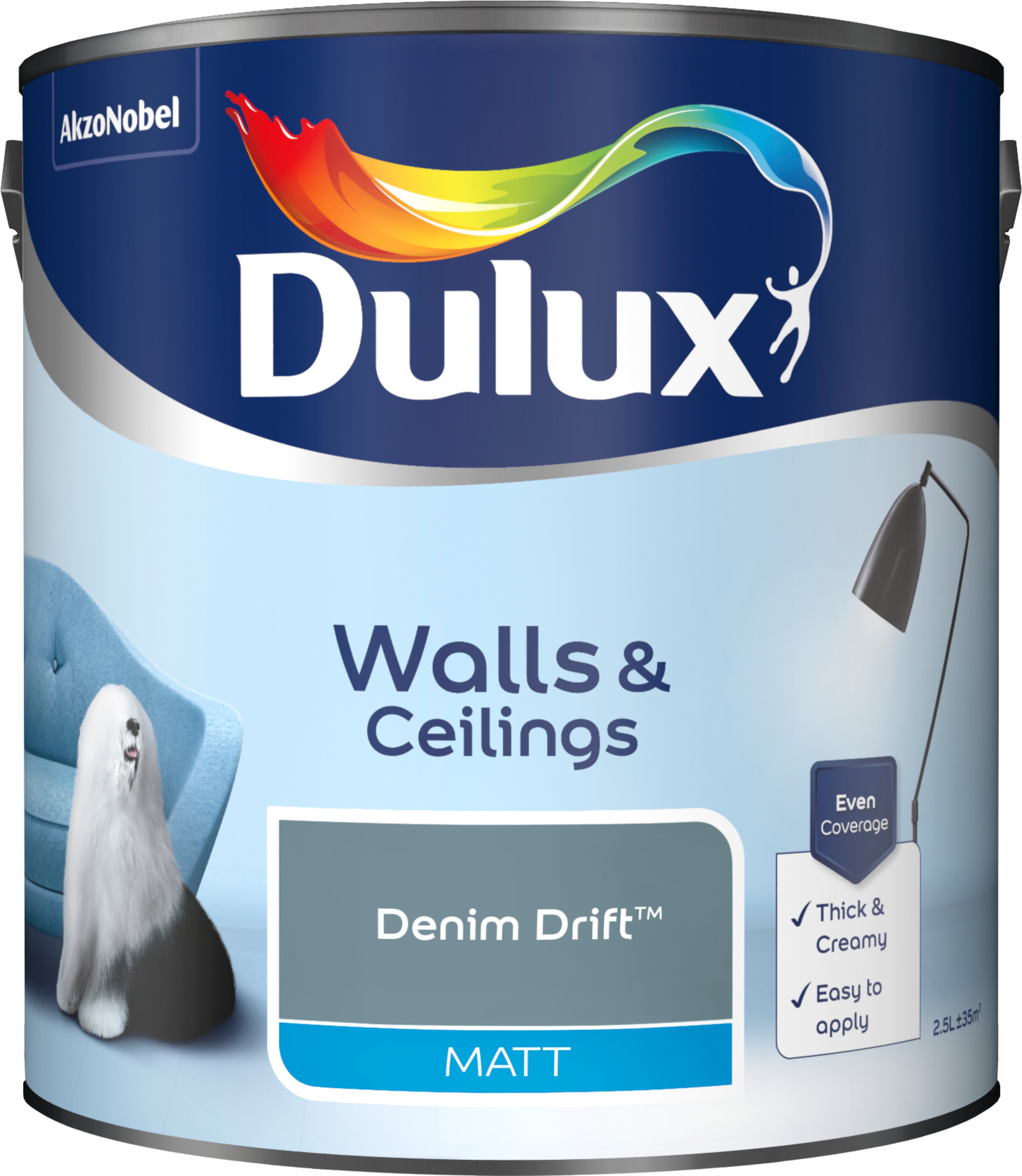 Dulux Matt Denim Drift 2.5L