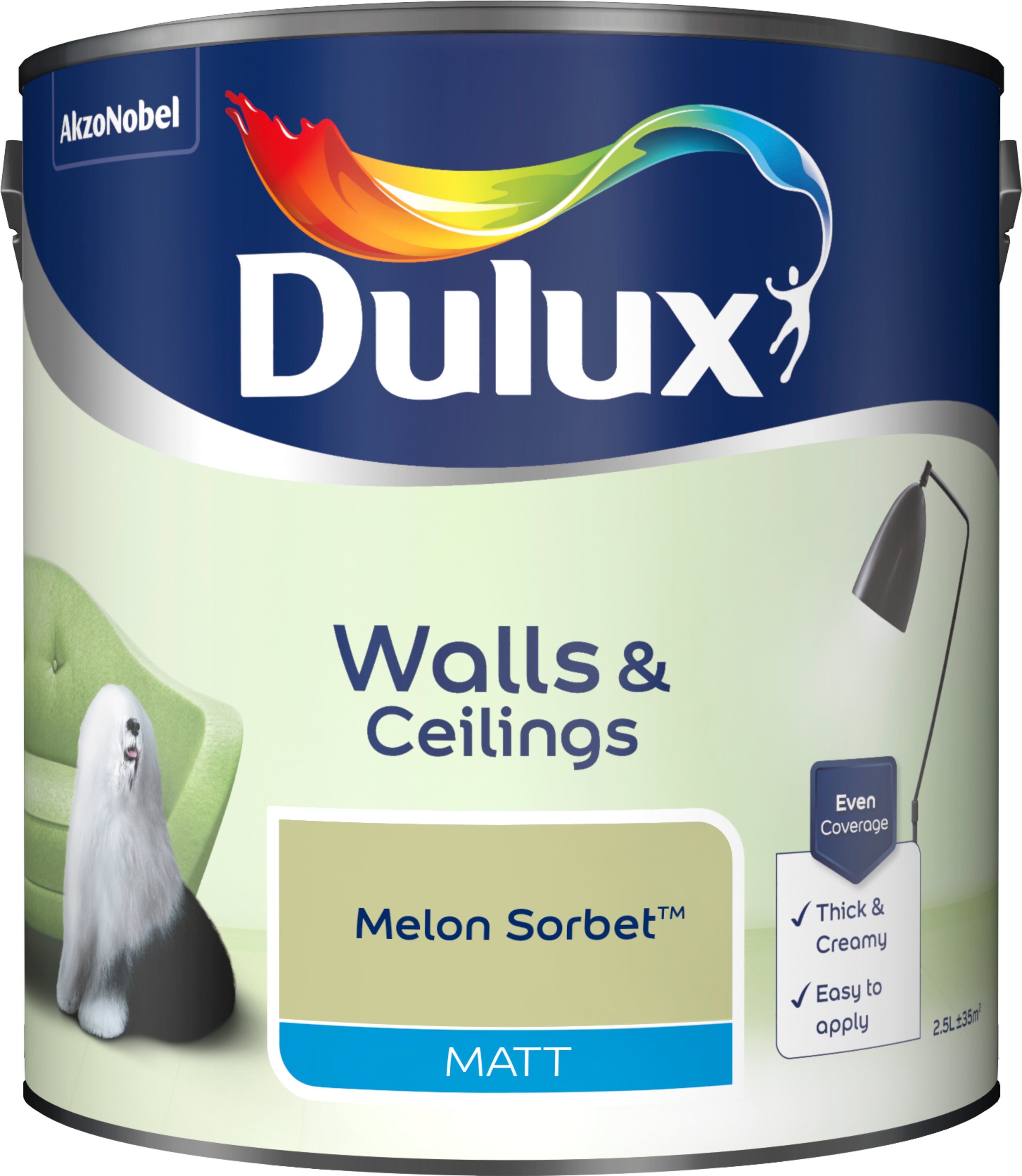 Dulux Matt Melon Sorbet 2.5L