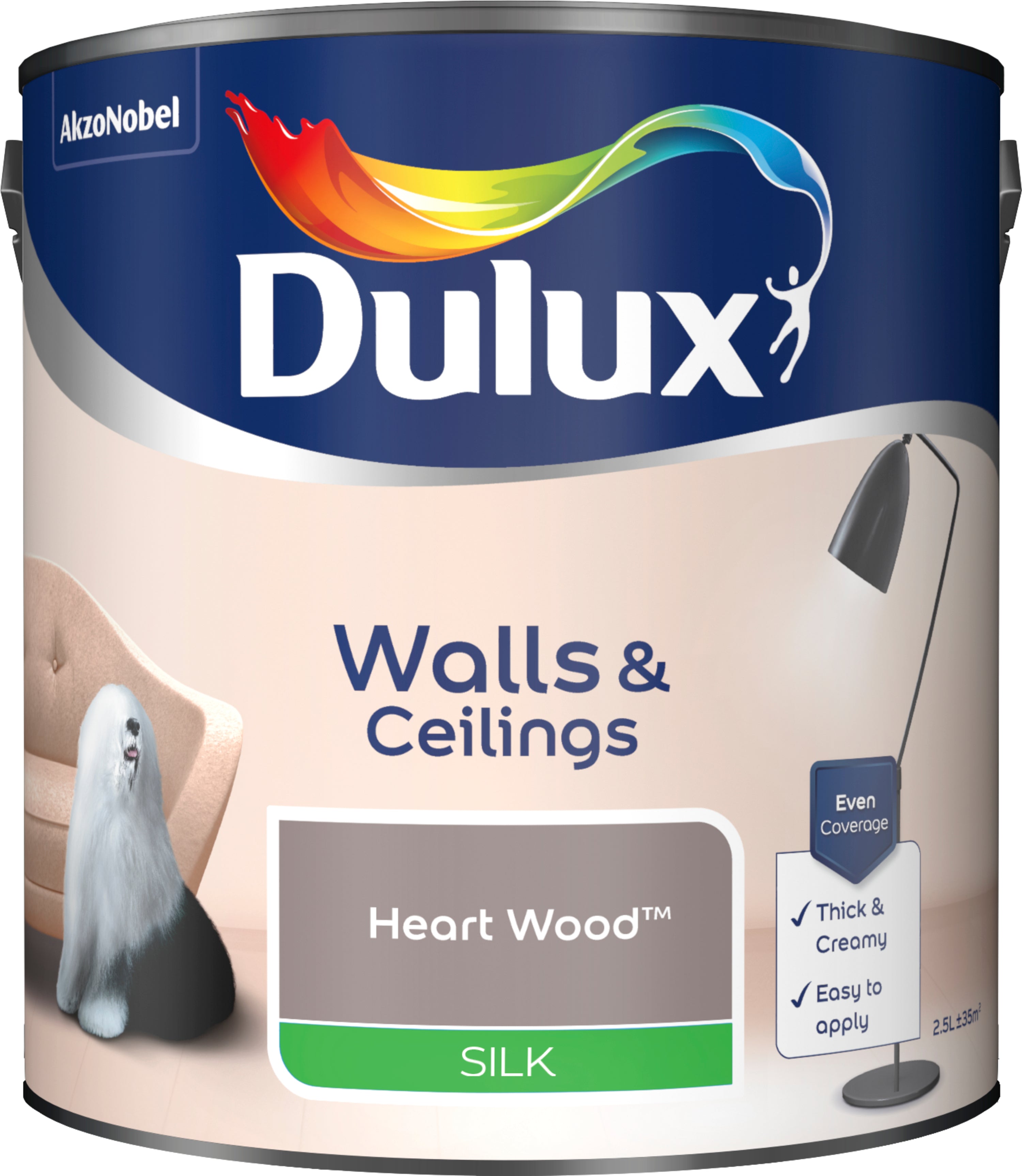 Dulux Silk Heart Wood 2.5L