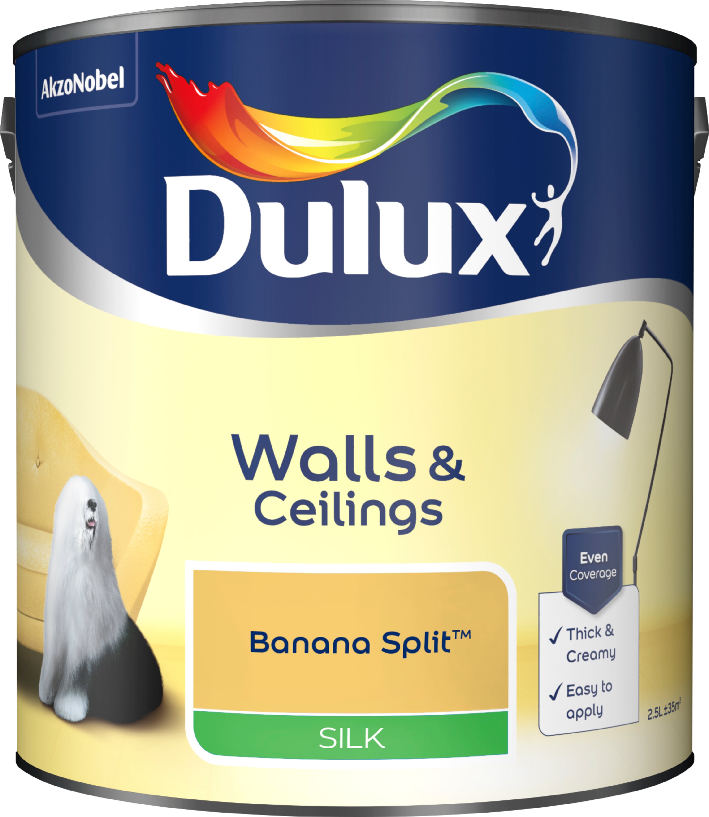 Dulux Silk Banana Split 2.5L