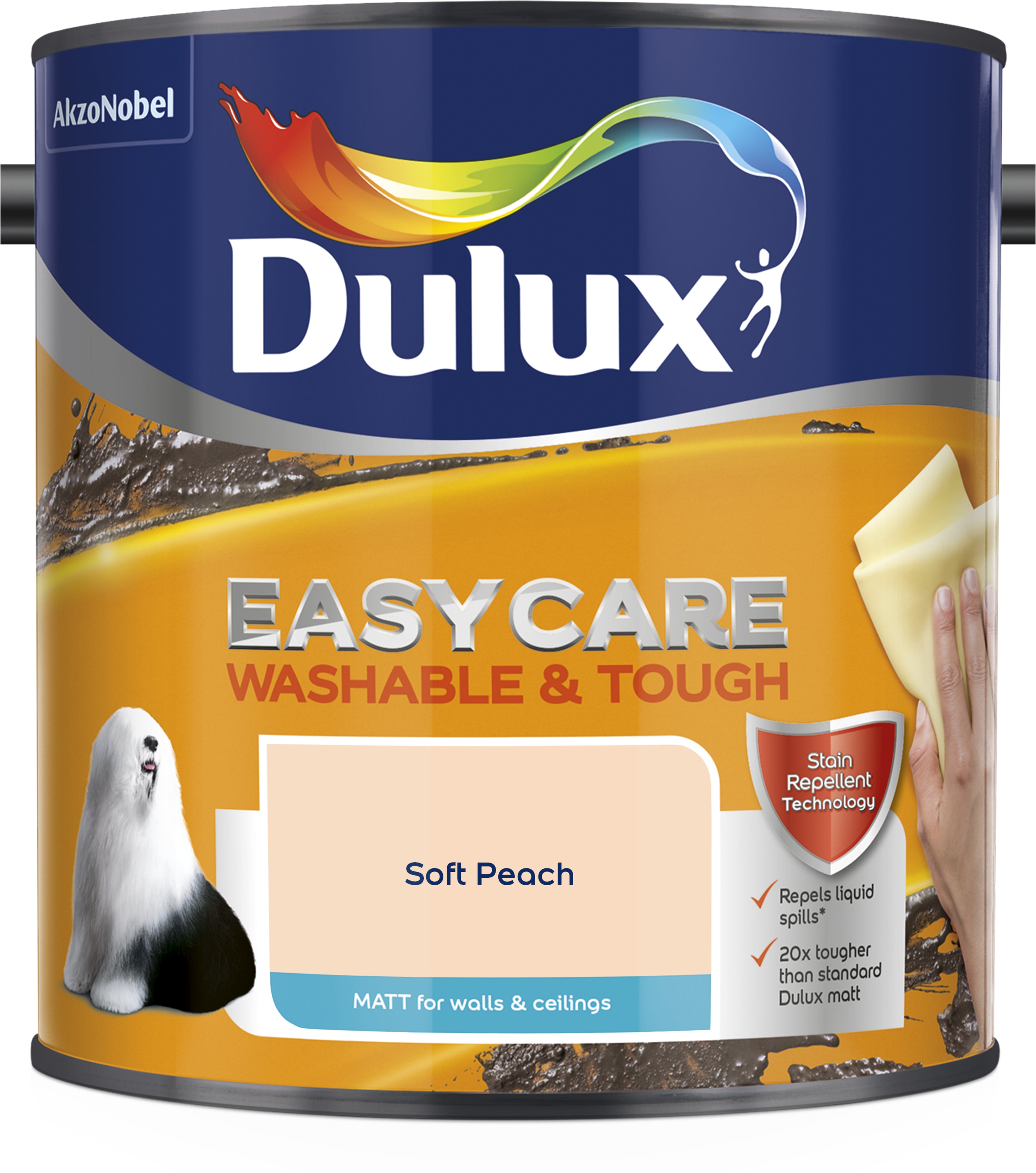 Dulux Easycare Washable & Tough Matt Soft Peach 2.5L