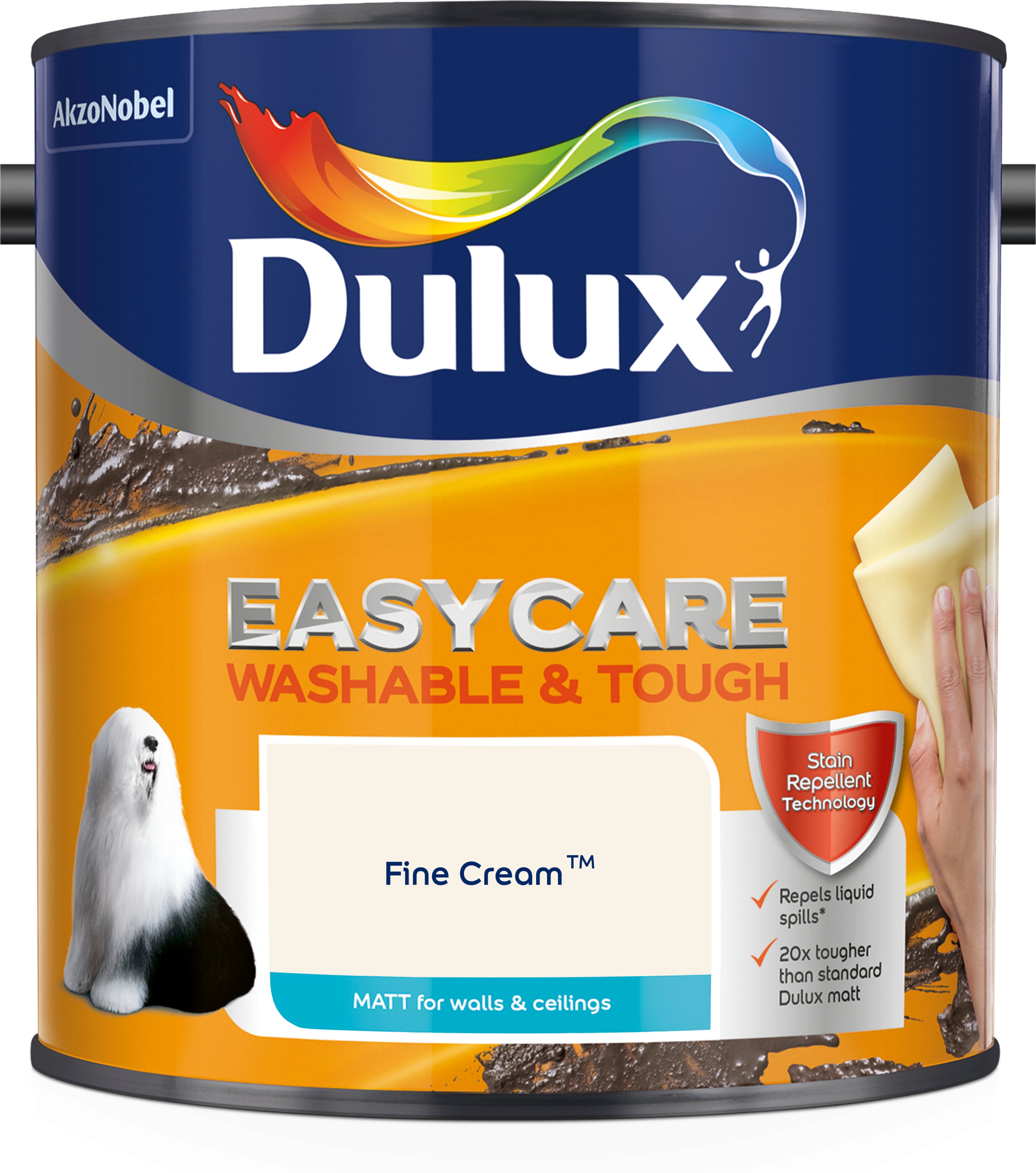 Dulux Easycare Washable & Tough Matt Fine Cream 2.5L