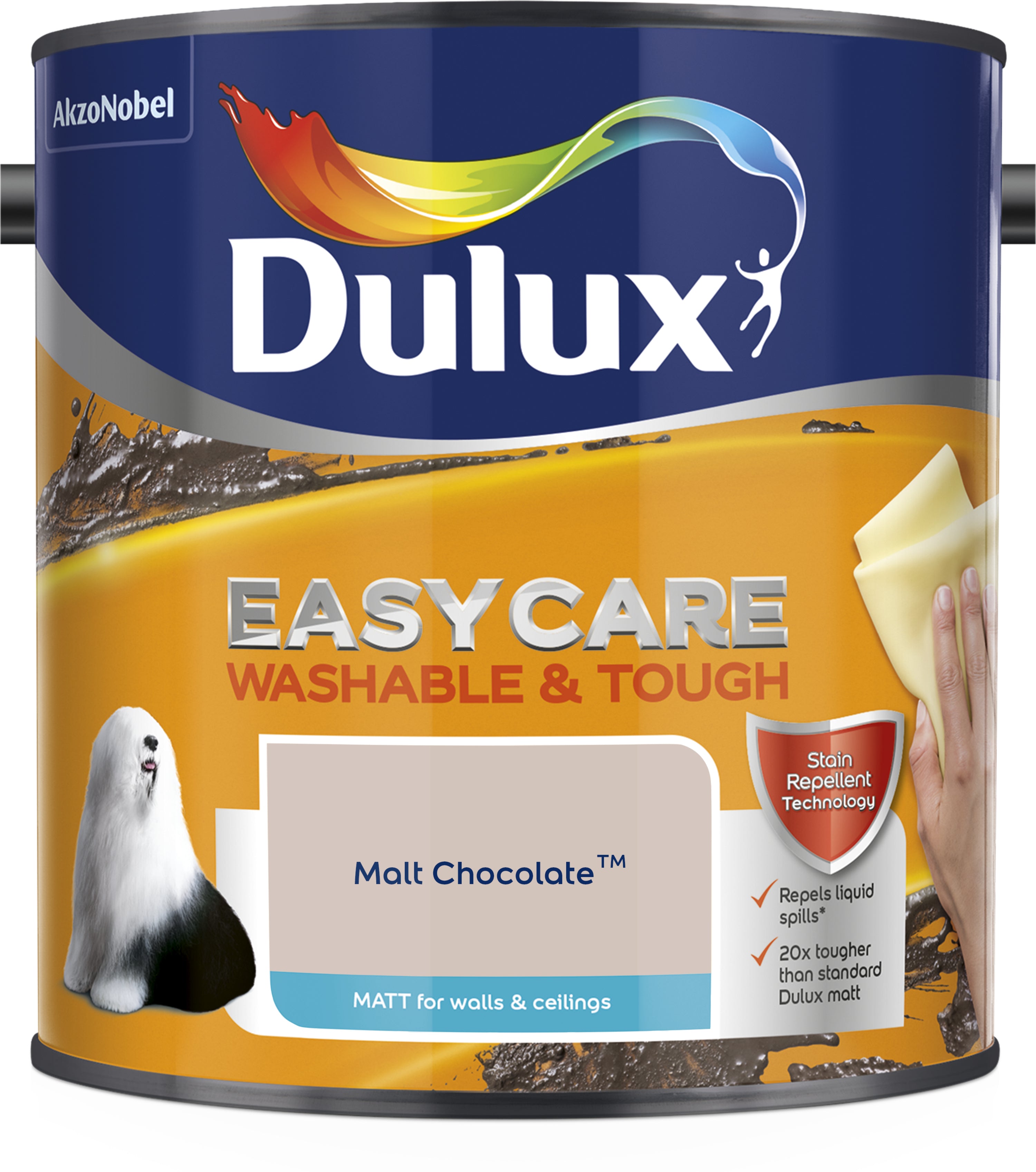 Dulux Easycare Washable & Tough Matt Malt Chocolate 2.5L