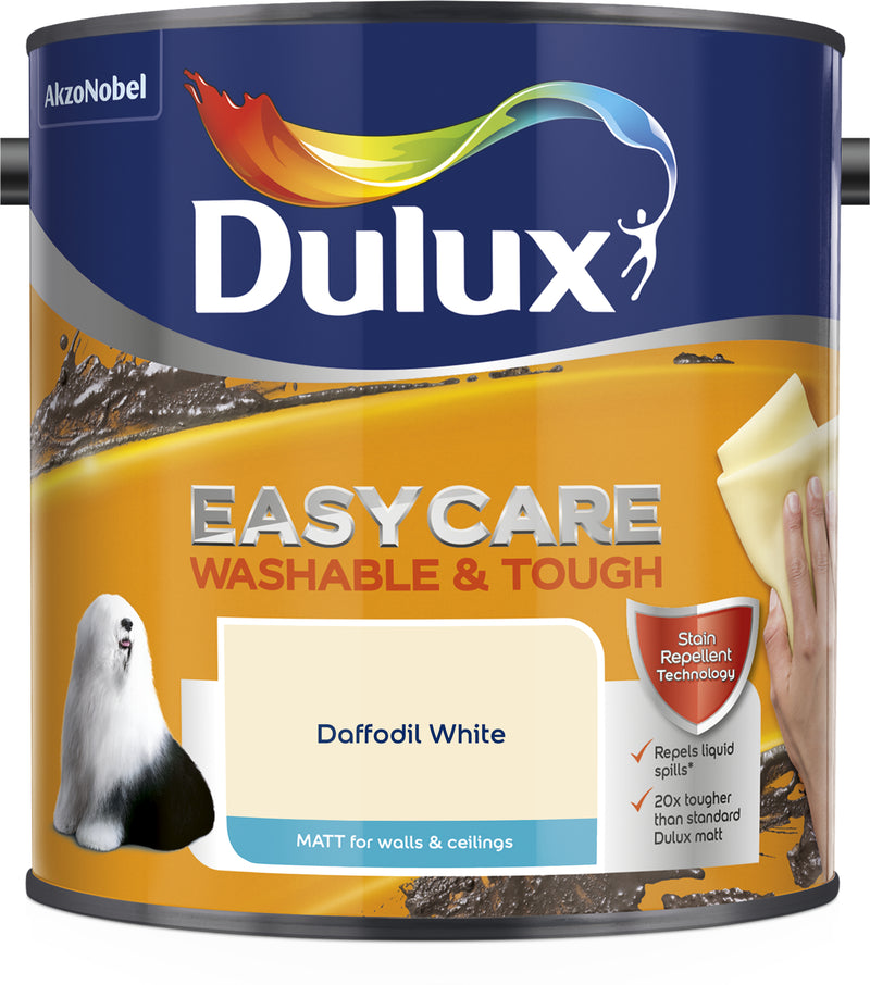 Dulux Easycare Washable & Tough Matt Daffodil White 2.5L