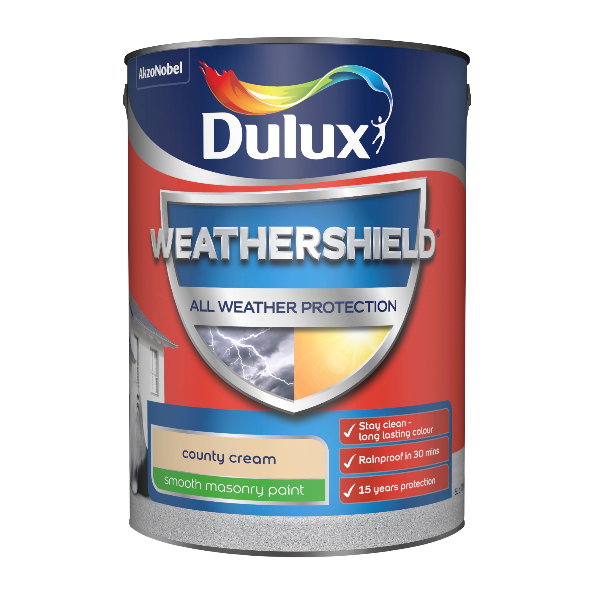 Dulux Weathershield All Weather Protection Smooth County Cream 5L