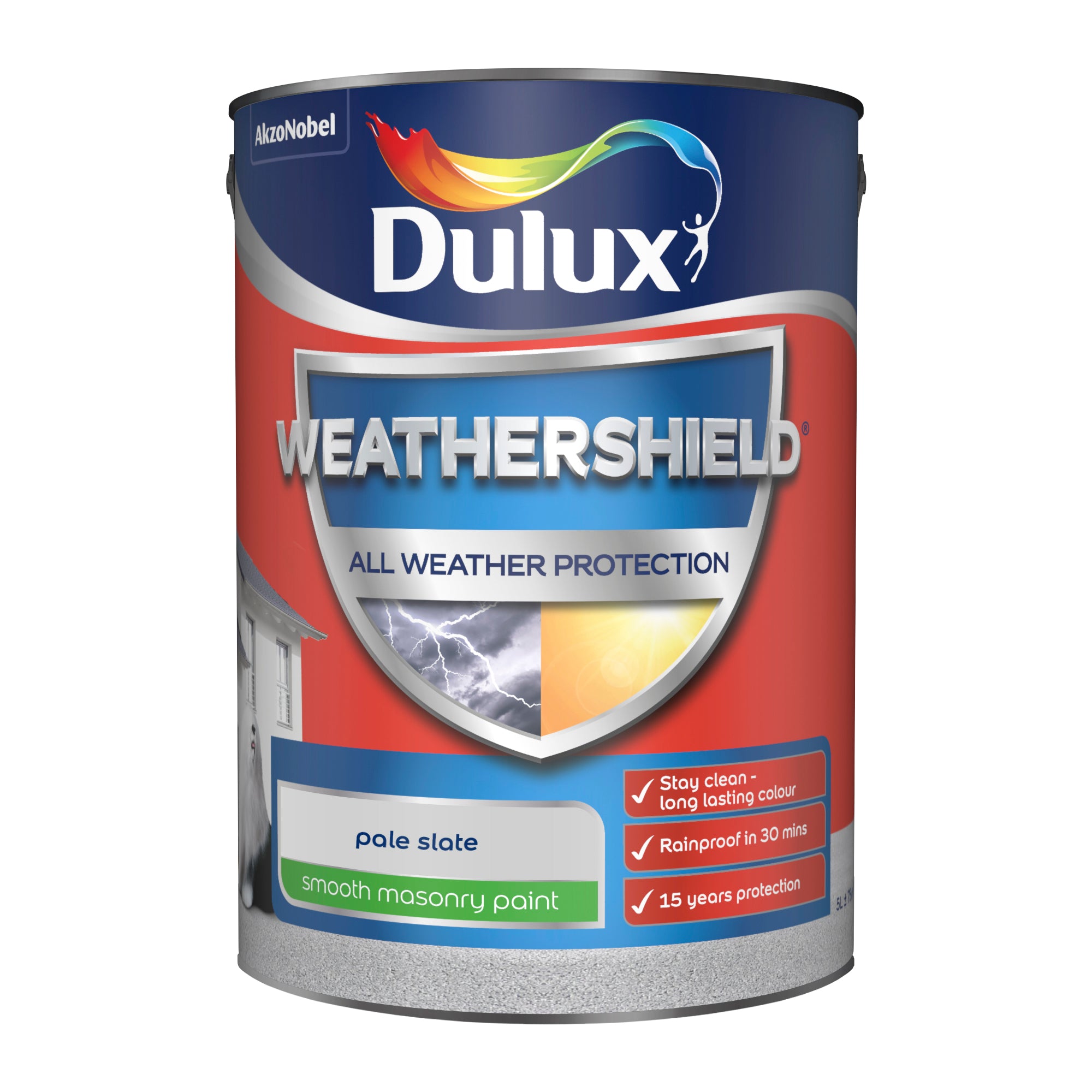 Dulux Weathershield All Weather Protection Smooth Pale Slate 5L