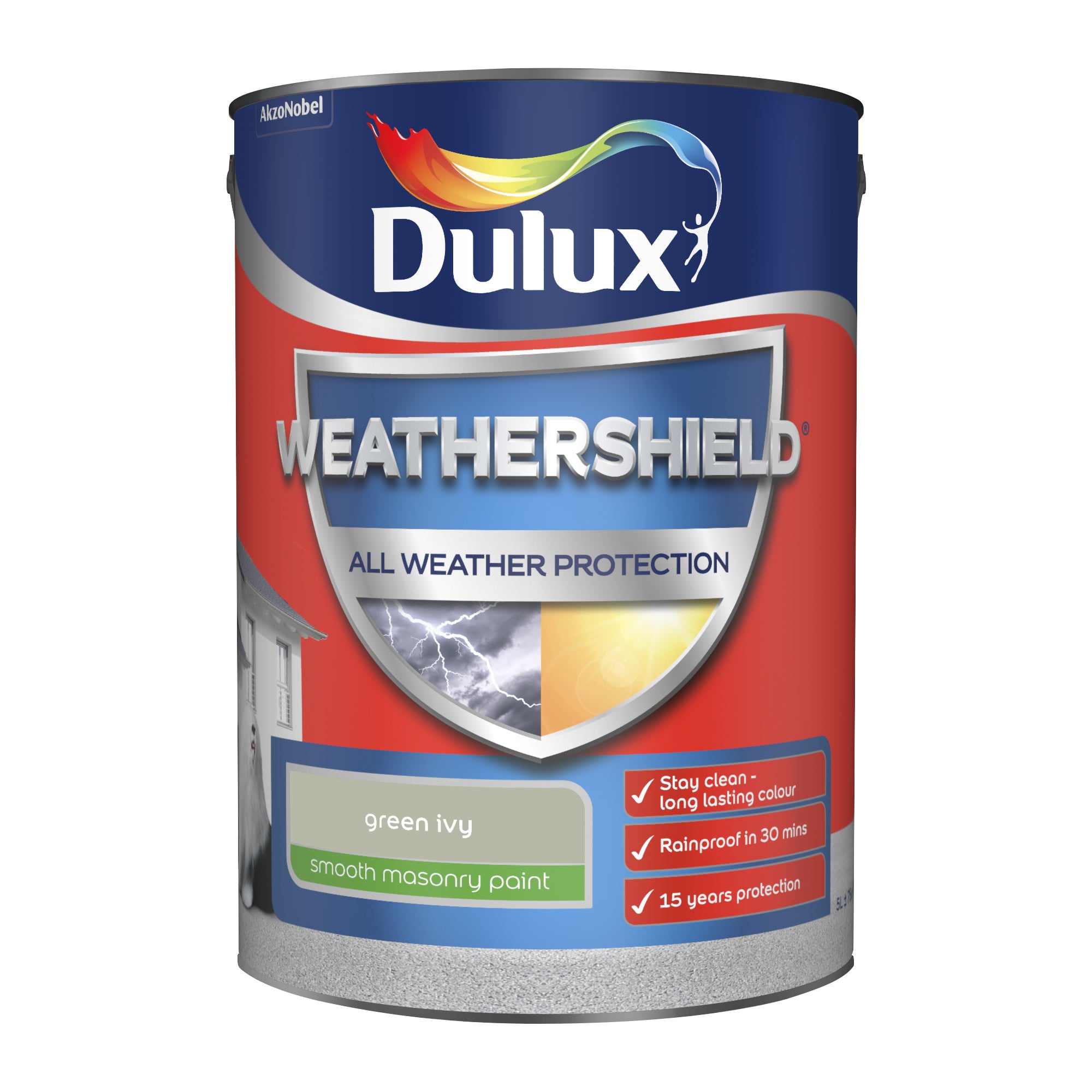 Dulux Weathershield All Weather Protection Smooth Green Ivy 5L