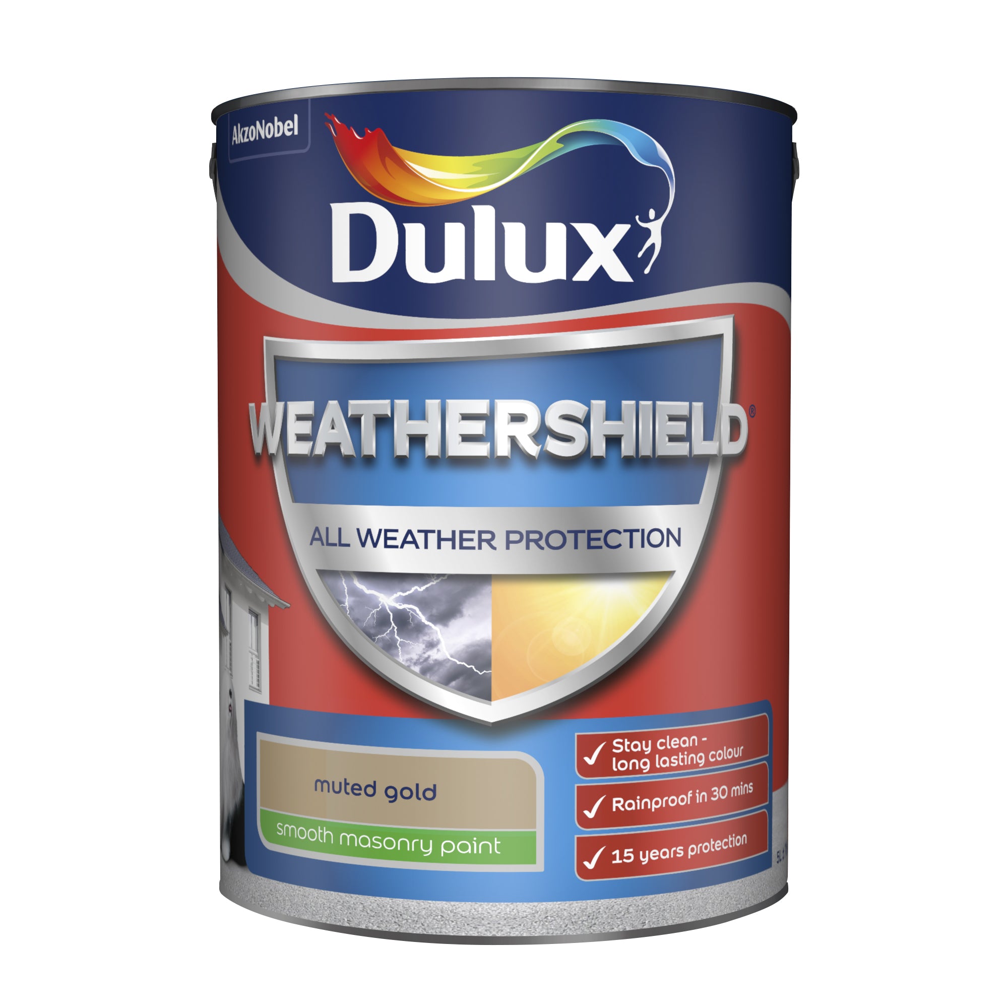 Dulux Weathershield All Weather Protection Smooth Muted Gold 5L