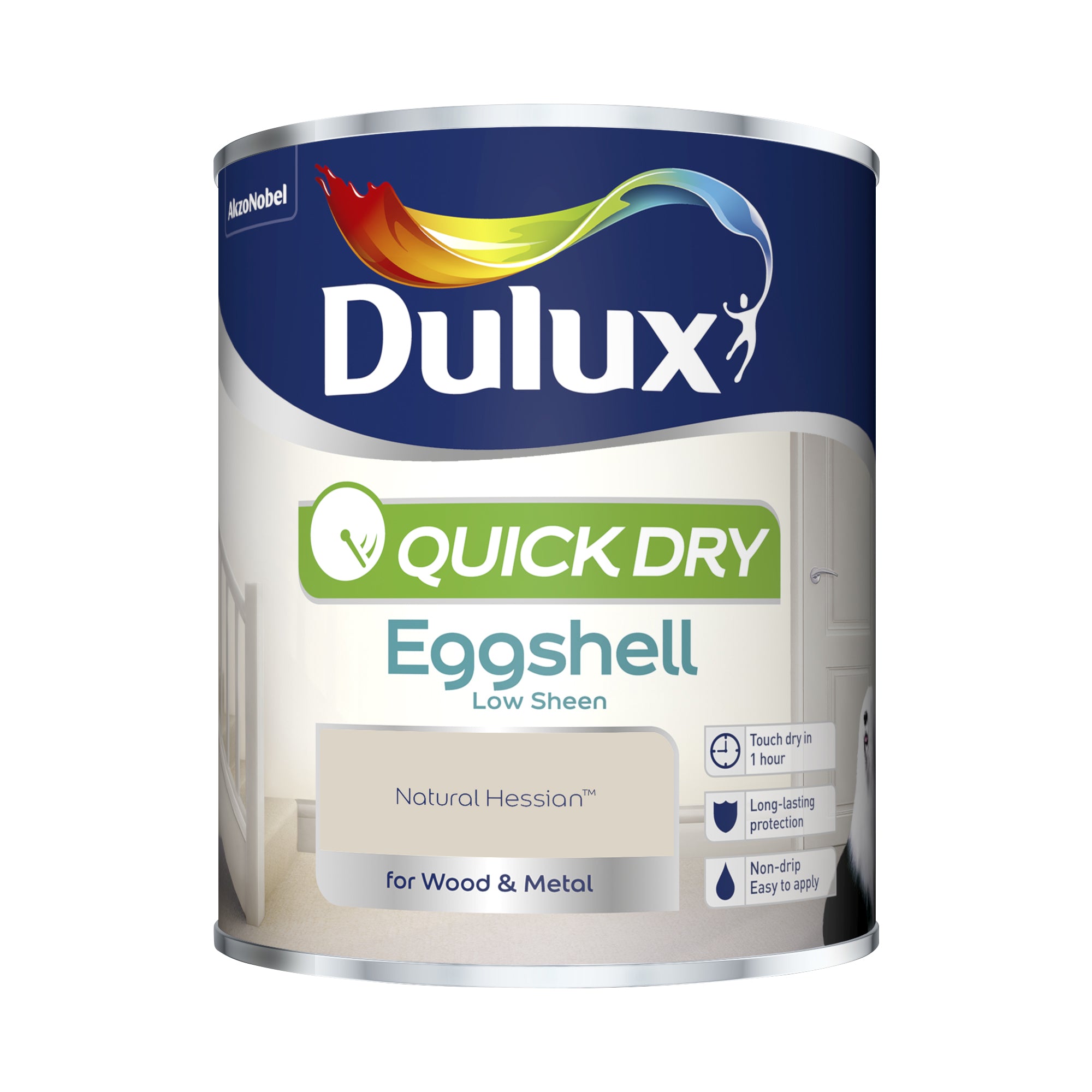 Dulux Quick Dry Eggshell Natural Hessian 750ml
