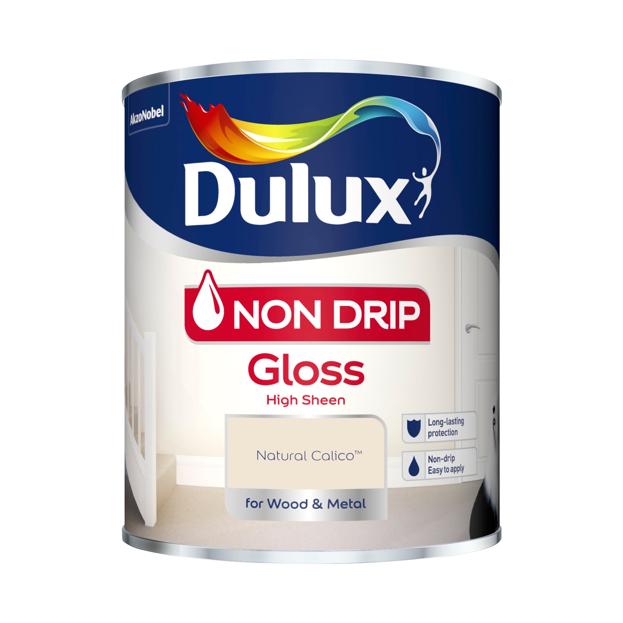 Dulux Non Drip Gloss Natural Calico 750ml