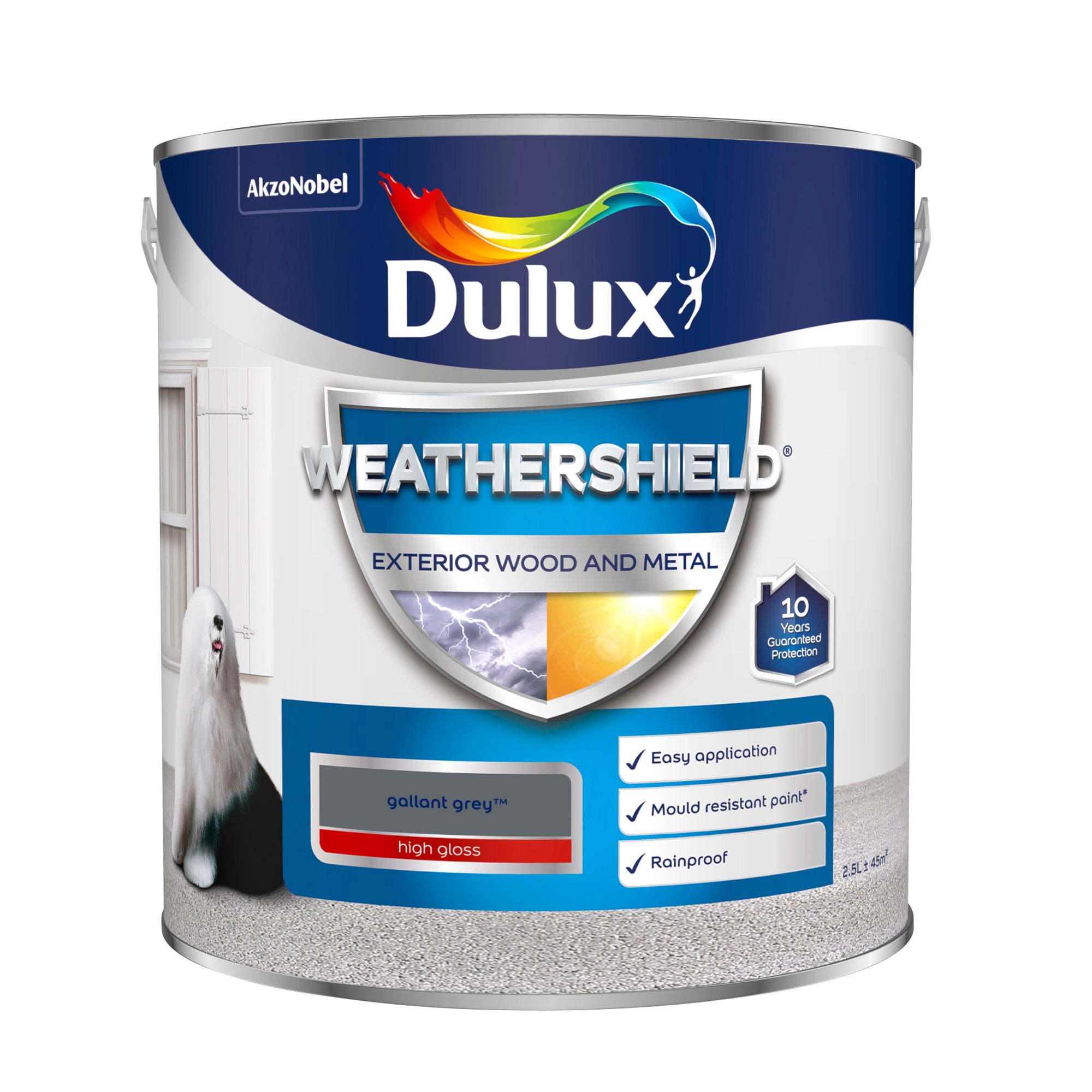 Dulux Weathershield Gloss Gallant Grey 2.5L