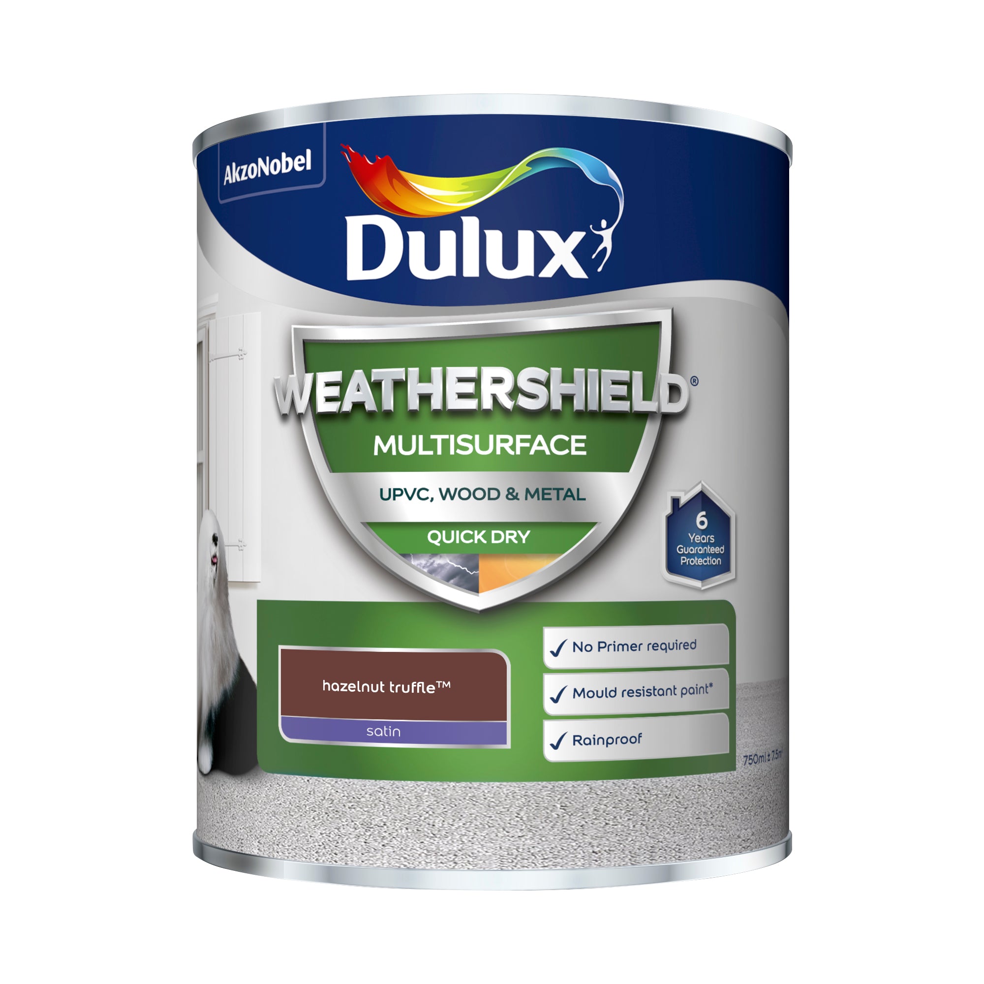 Dulux Weathershield Multi Surface Hazelnut Truffle 750ml