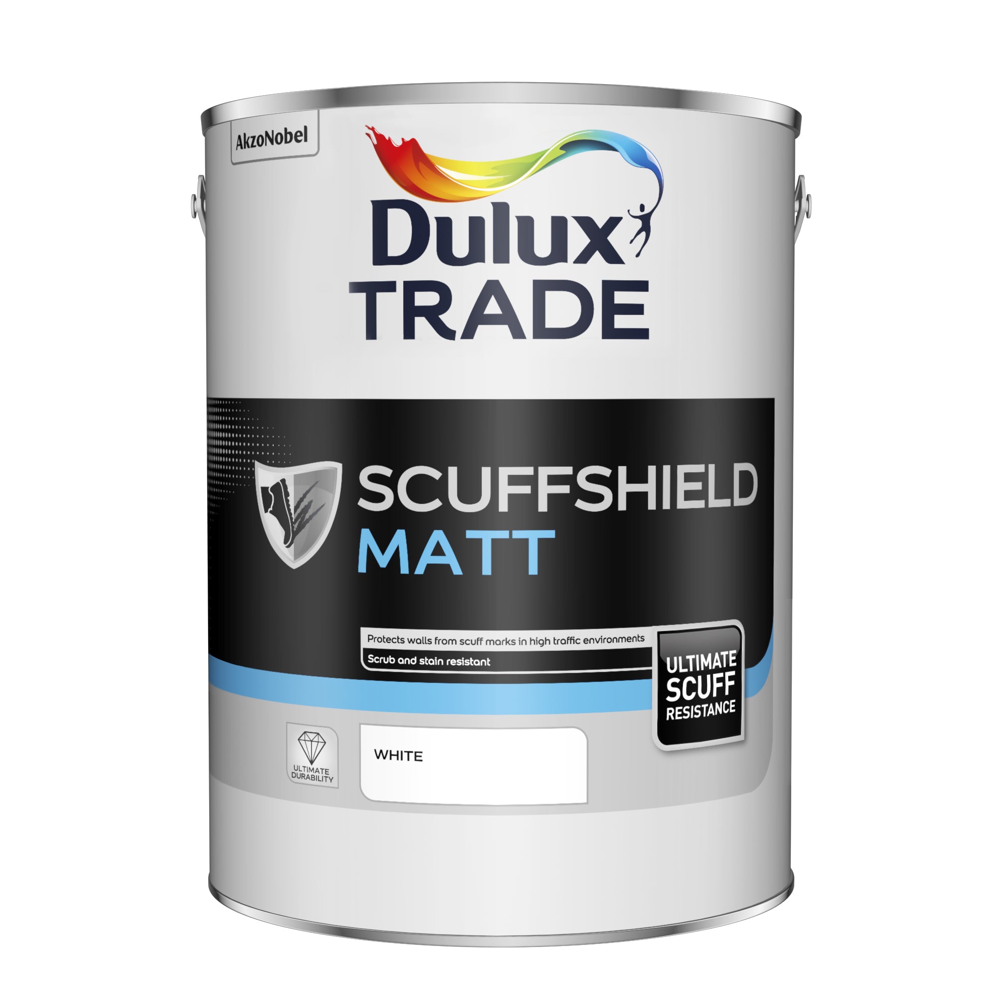Dulux Trade Scuffshield Matt White 5L