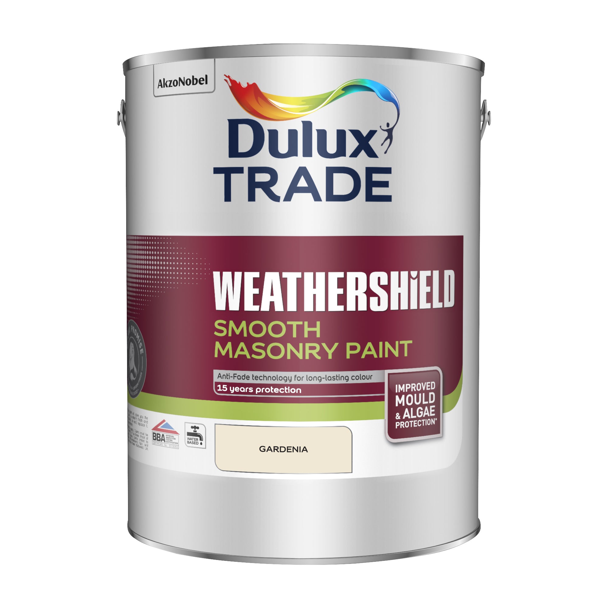 Dulux Trade Weathershield Smooth Masonry Gardenia 5L