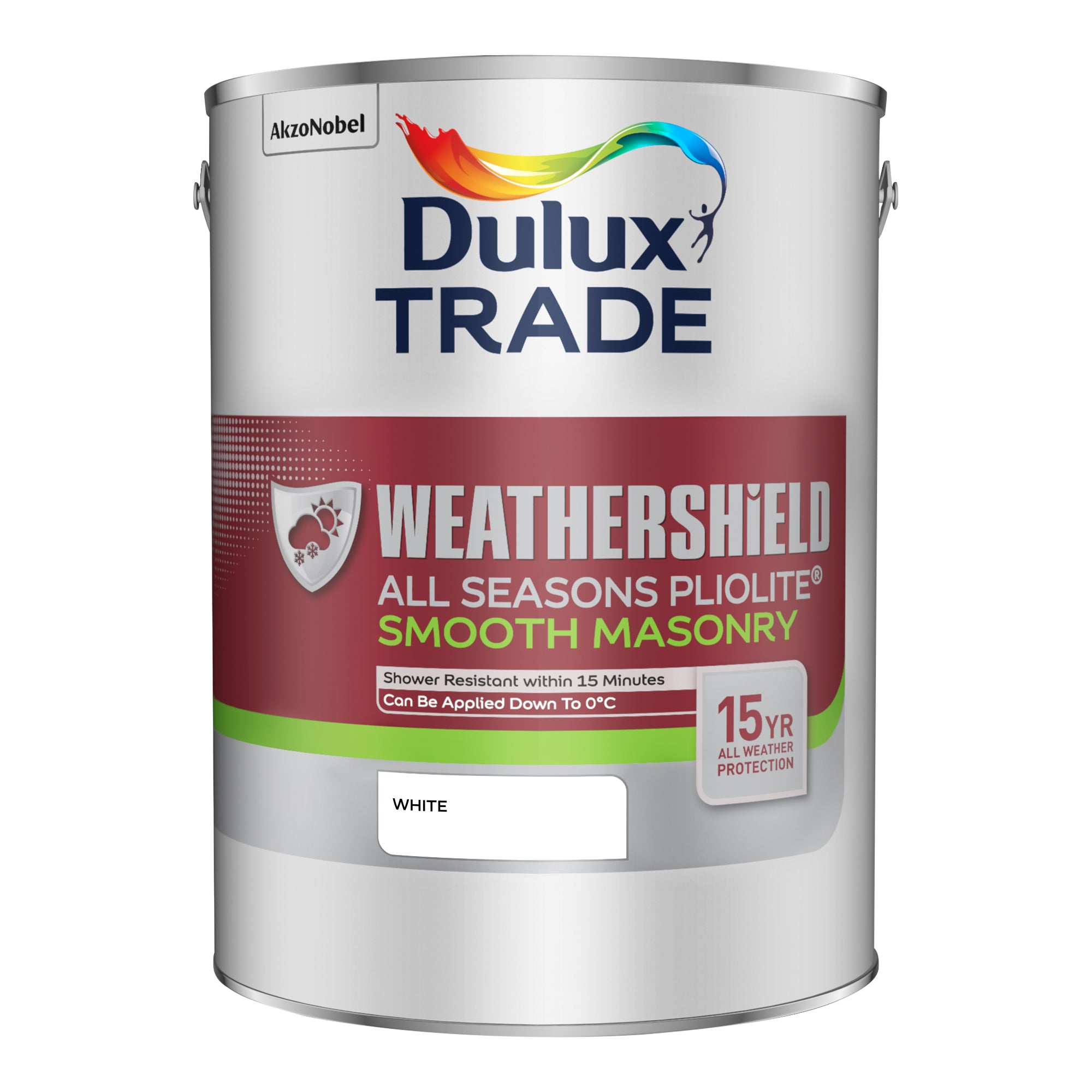 Dulux Trade Weathershield All Seasons Pliolite Smooth White 5L